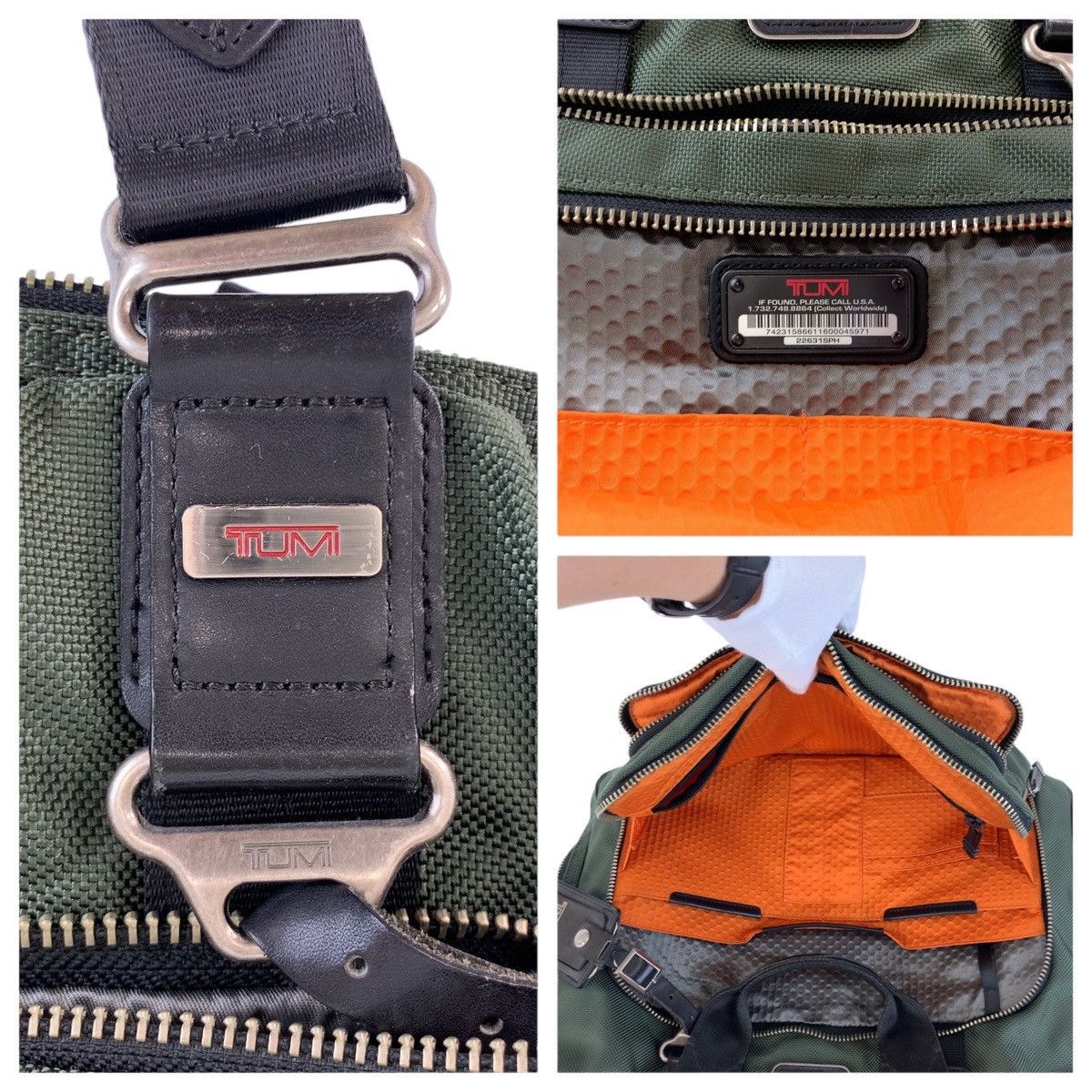 Other Other TUMI Canvas/Leather Alpha Bravo Andrews Slim Brief Briefcase 22631SPH Canvas Business Bag 22631SPH Size ONE SIZE - 4 Thumbnail