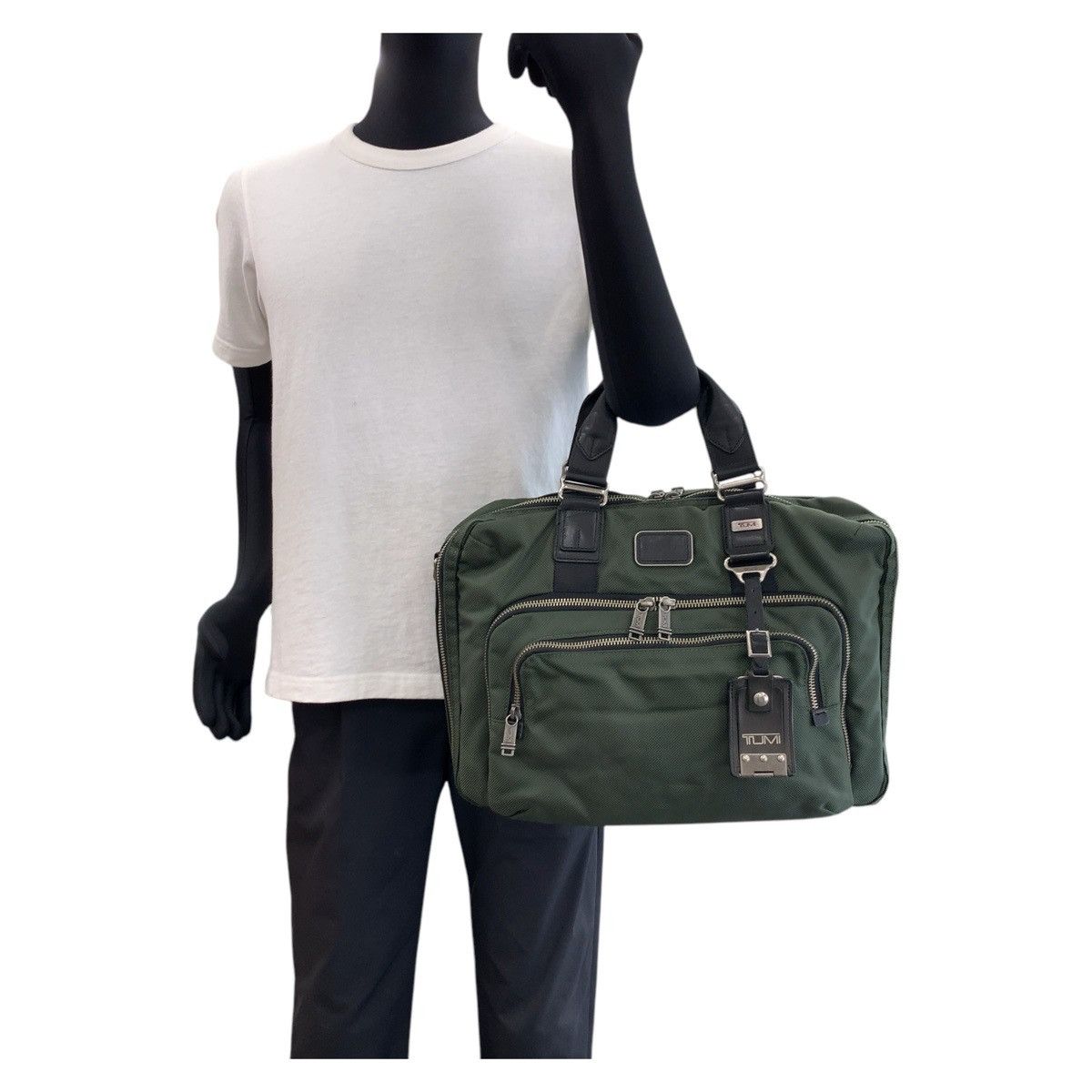 Other Other TUMI Canvas/Leather Alpha Bravo Andrews Slim Brief Briefcase 22631SPH Canvas Business Bag 22631SPH Size ONE SIZE - 6 Thumbnail