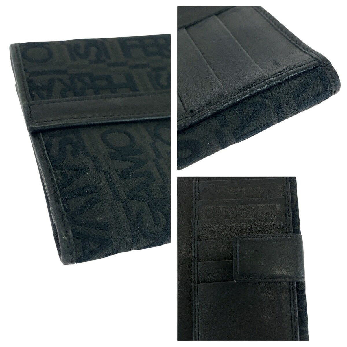 Salvatore Ferragamo Salvatore Ferragamo Salvatore Ferragamo Logo Jacquard Canvas Long Wallet 502108 Canvas Long Wallet 502108 Size ONE SIZE - 6 Thumbnail