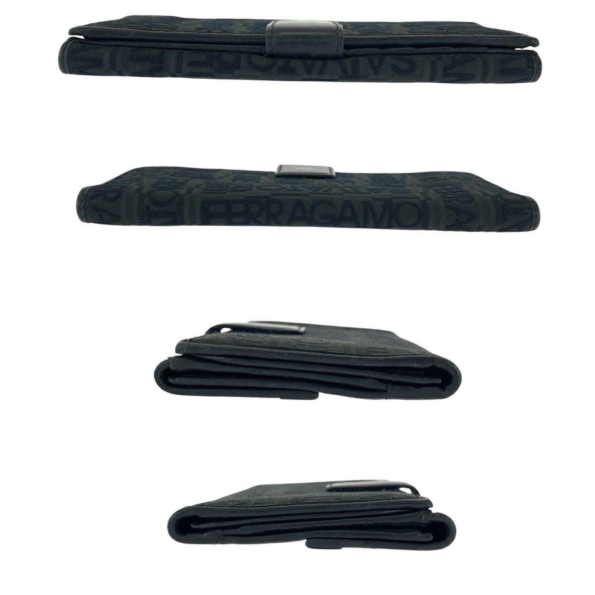 Salvatore Ferragamo Salvatore Ferragamo Salvatore Ferragamo Logo Jacquard Canvas Long Wallet 502108 Canvas Long Wallet 502108 Size ONE SIZE - 8 Thumbnail