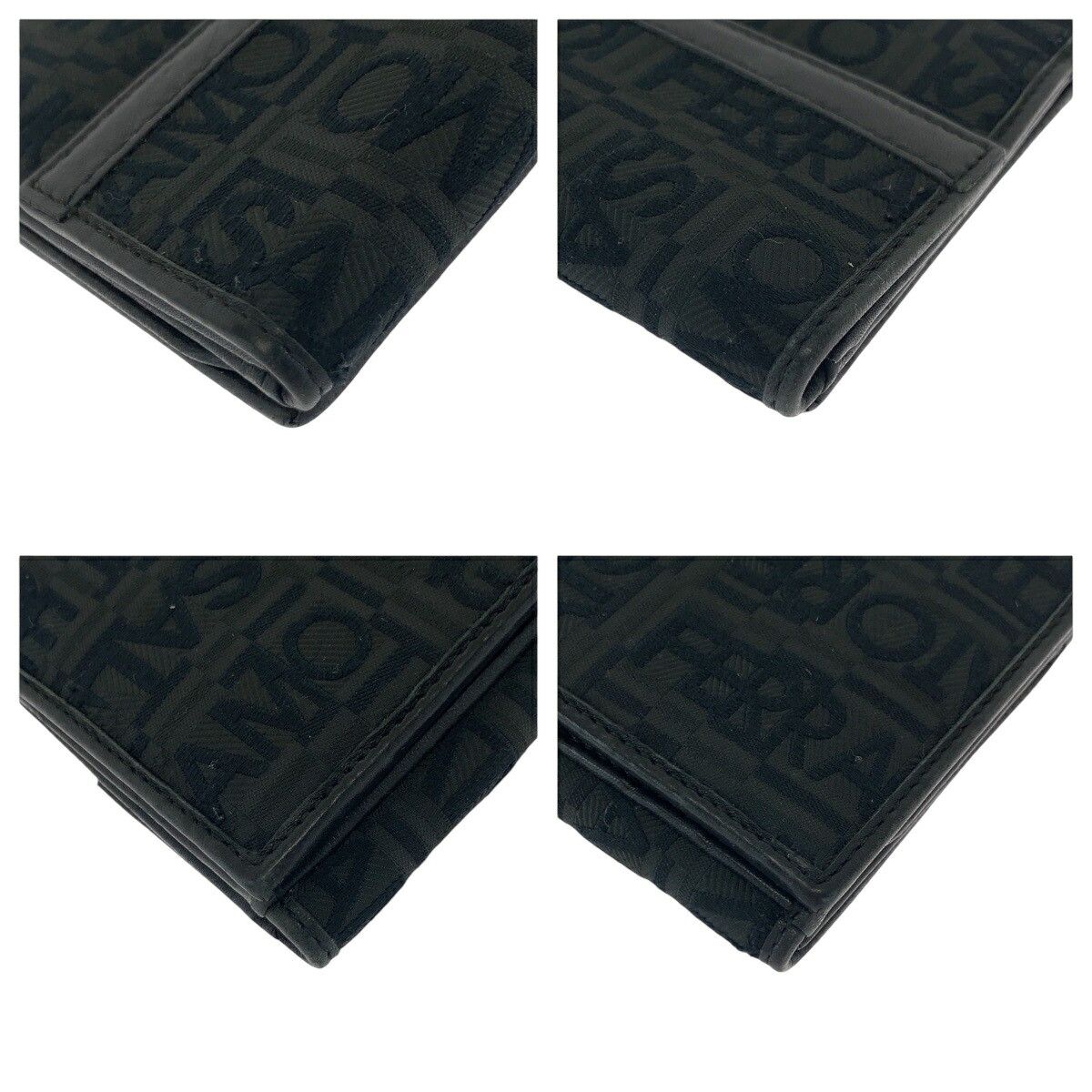 Salvatore Ferragamo Salvatore Ferragamo Salvatore Ferragamo Logo Jacquard Canvas Long Wallet 502108 Canvas Long Wallet 502108 Size ONE SIZE - 4 Thumbnail