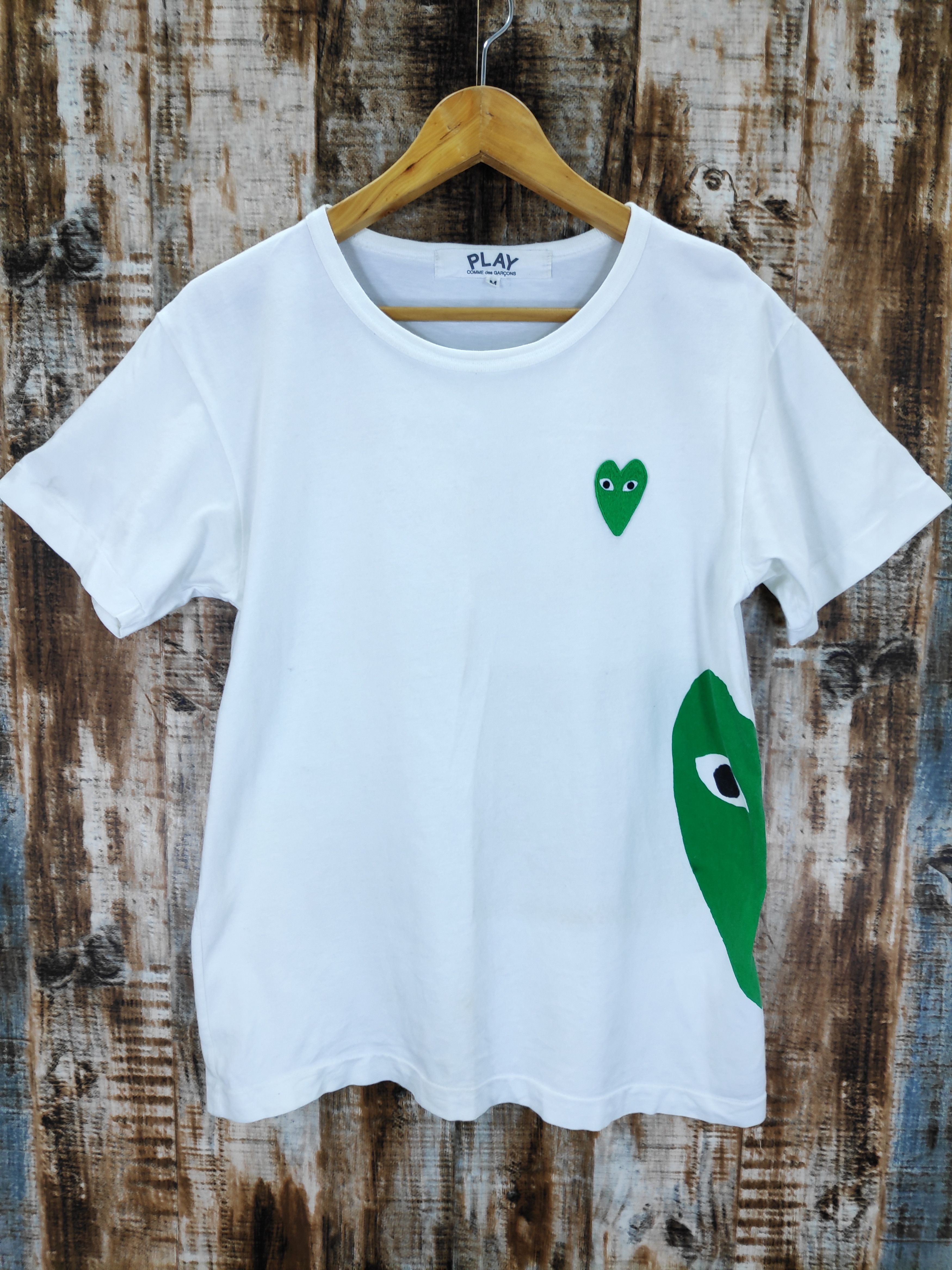 Comme Des Garcons Play Play T Shirt White | Grailed