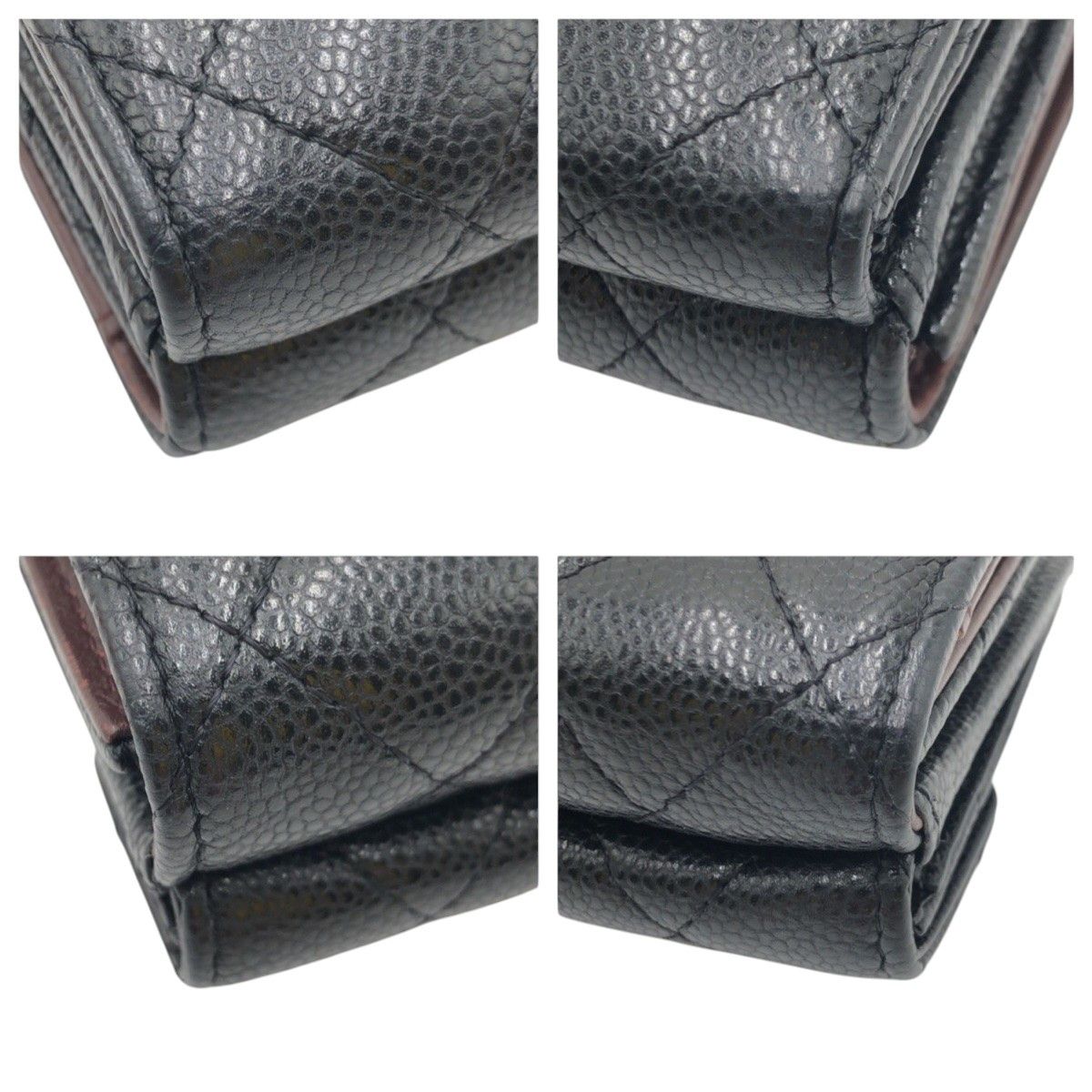 Chanel Chanel Chanel Leather Matelasse Coco Mark Trifold Wallet 3016**** Leather Short Wallet DUTY FREE for USA Size ONE SIZE - 3 Thumbnail