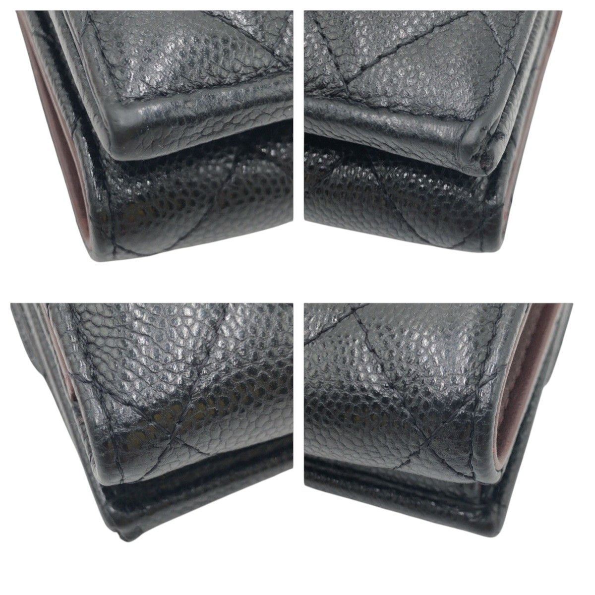 Chanel Chanel Chanel Leather Matelasse Coco Mark Trifold Wallet 3016**** Leather Short Wallet DUTY FREE for USA Size ONE SIZE - 4 Thumbnail