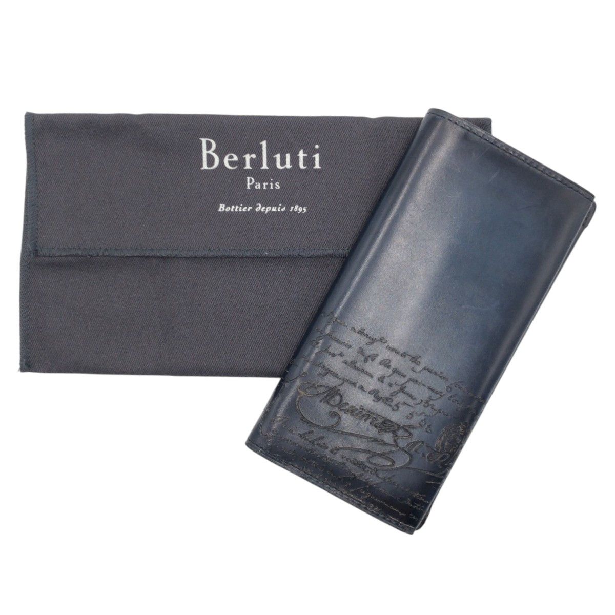 Other Other Berluti Scritto Calligraphy Espace En Long Wallet E0158 Leather Long Wallet E0158 DUTY FREE for USA Size ONE SIZE - 8 Thumbnail