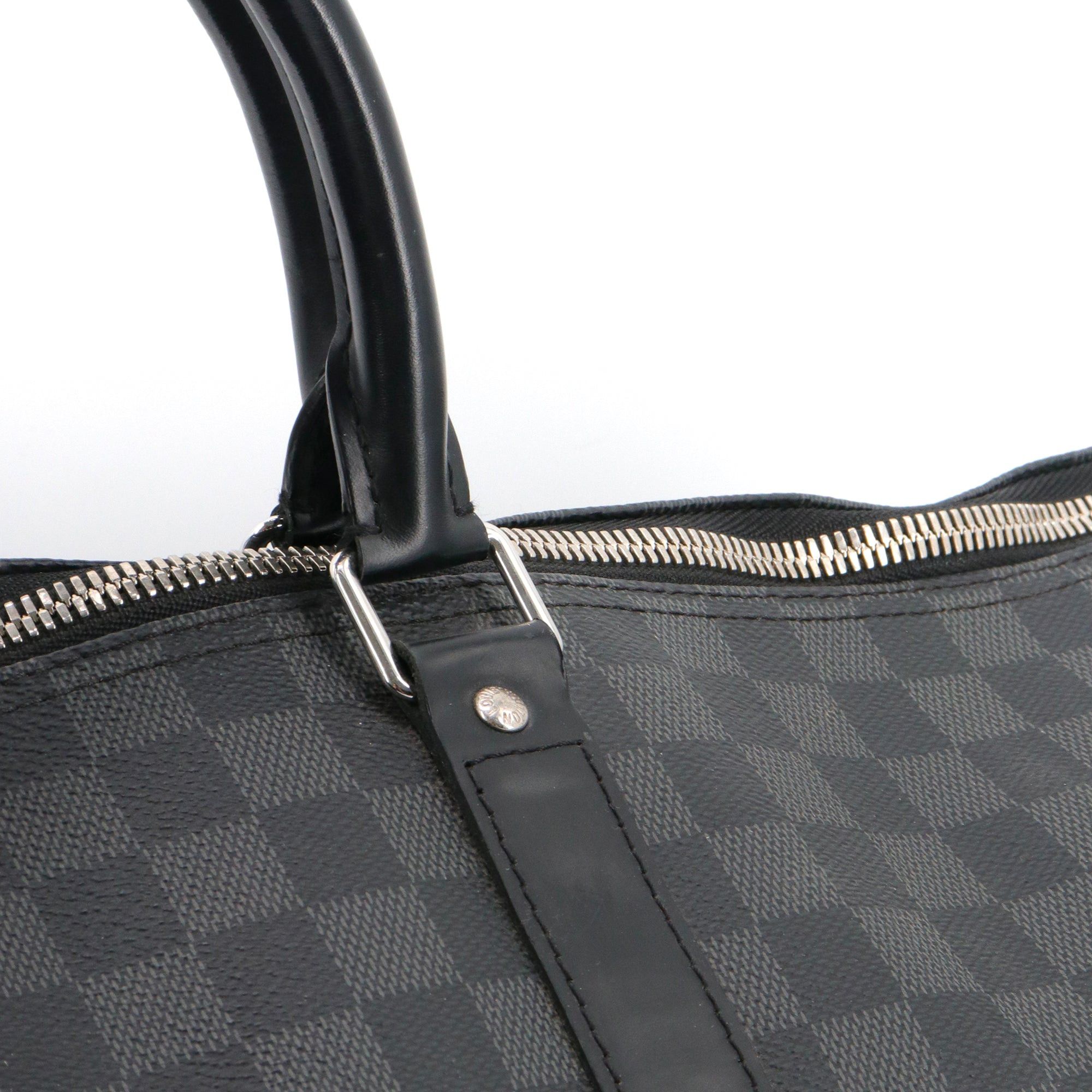 Louis Vuitton LOUIS VUITTON - Louis Vuitton Keepall 55 travel bag in graphite damier canvas Size ONE SIZE - 6 Thumbnail