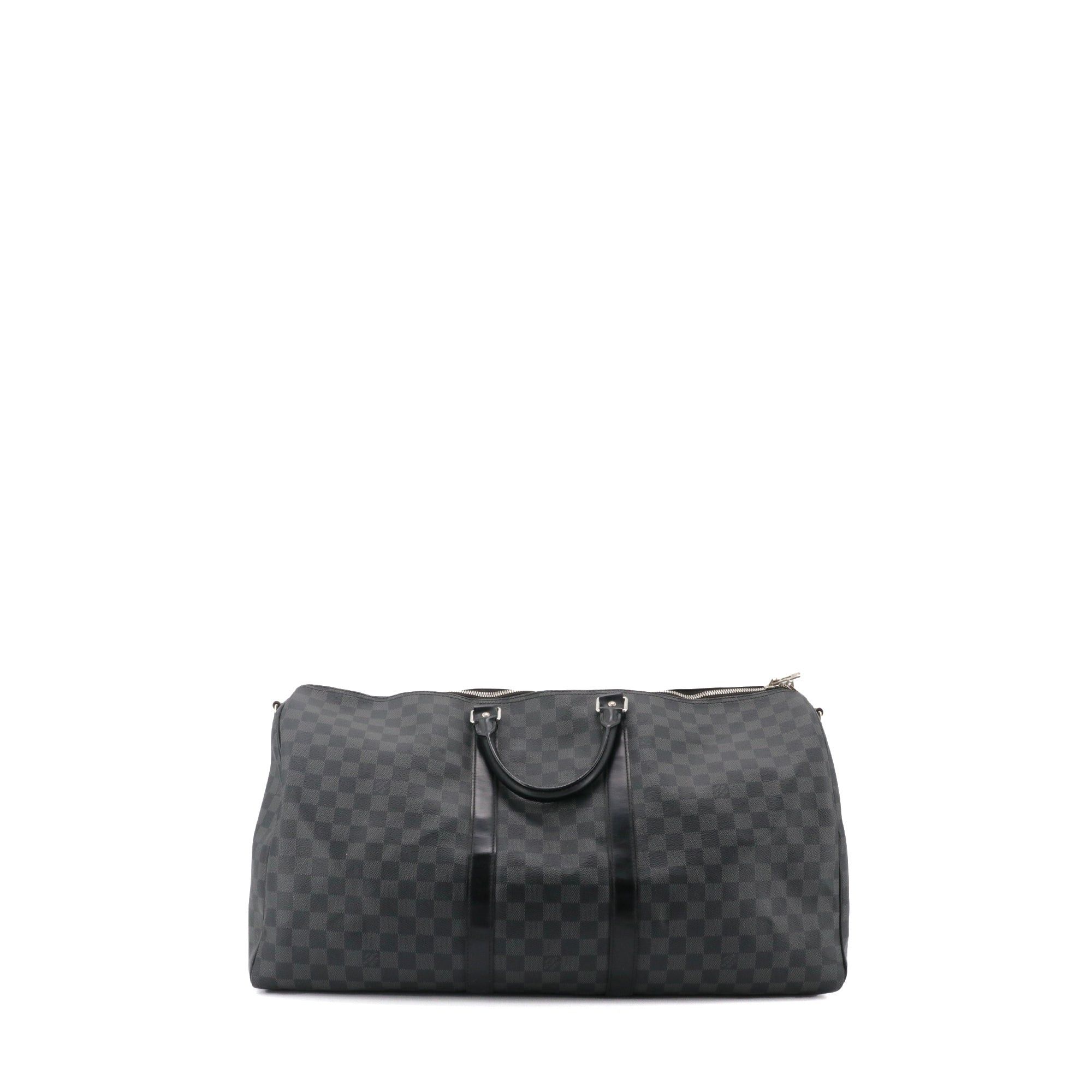 Louis Vuitton LOUIS VUITTON - Louis Vuitton Keepall 55 travel bag in graphite damier canvas Size ONE SIZE - 3 Thumbnail