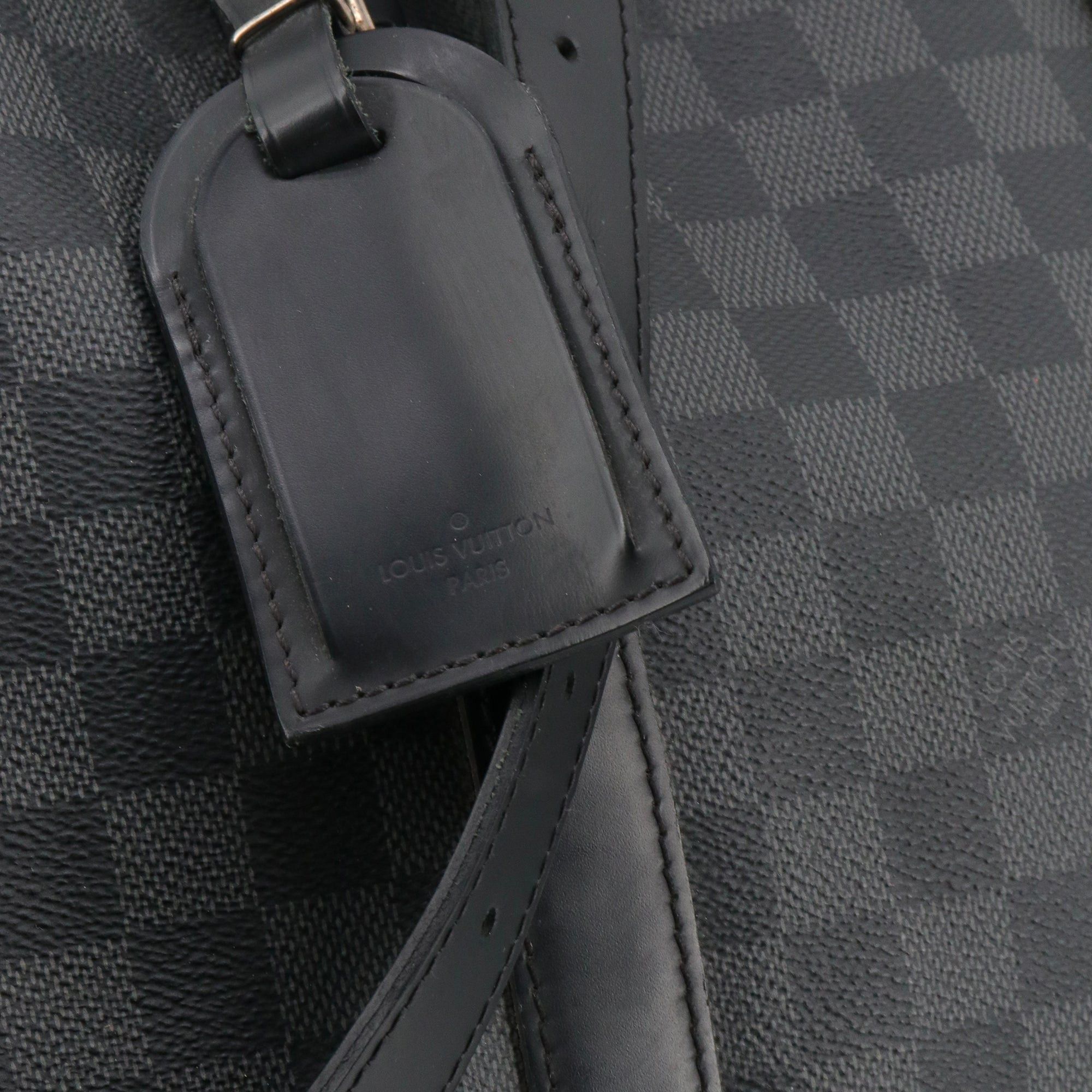 Louis Vuitton LOUIS VUITTON - Louis Vuitton Keepall 55 travel bag in graphite damier canvas Size ONE SIZE - 7 Thumbnail