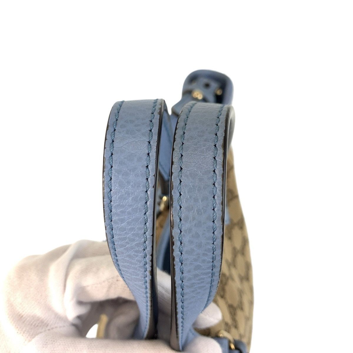 Gucci Gucci Gucci GG Canvas/Leather 2way Bag 449241 Canvas Shoulder Bag 449241 DUTY FREE for USA Size ONE SIZE - 7 Thumbnail