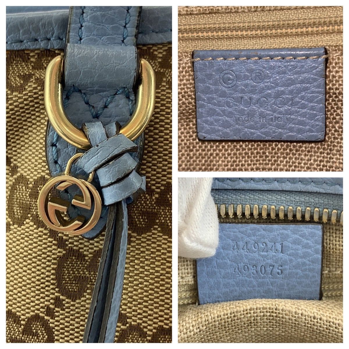Gucci Gucci Gucci GG Canvas/Leather 2way Bag 449241 Canvas Shoulder Bag 449241 DUTY FREE for USA Size ONE SIZE - 4 Thumbnail