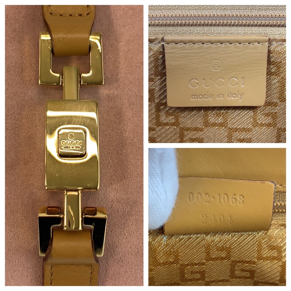 Gucci Gucci Gucci Suede/Leather Jackie 2way Bag 002 1068 Suede Shoulder Bag 002 1068 Size ONE SIZE - 4 Thumbnail