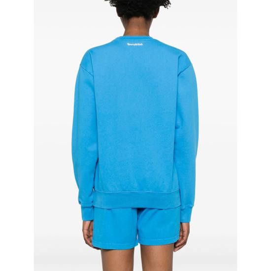 Sporty & Rich SPORTY & RICH Women Tops ST071615637BL BLUE Size S / US 4 / IT 40 - 5 Thumbnail