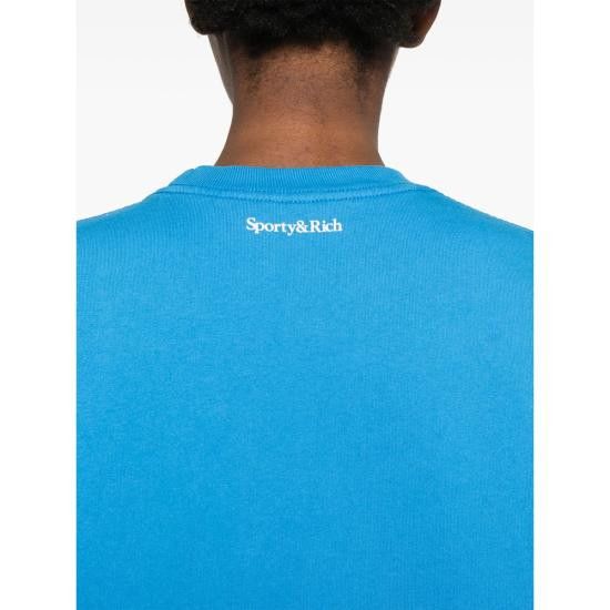Sporty & Rich SPORTY & RICH Women Tops ST071615637BL BLUE Size XL / US 12-14 / IT 48-50 - 3 Thumbnail