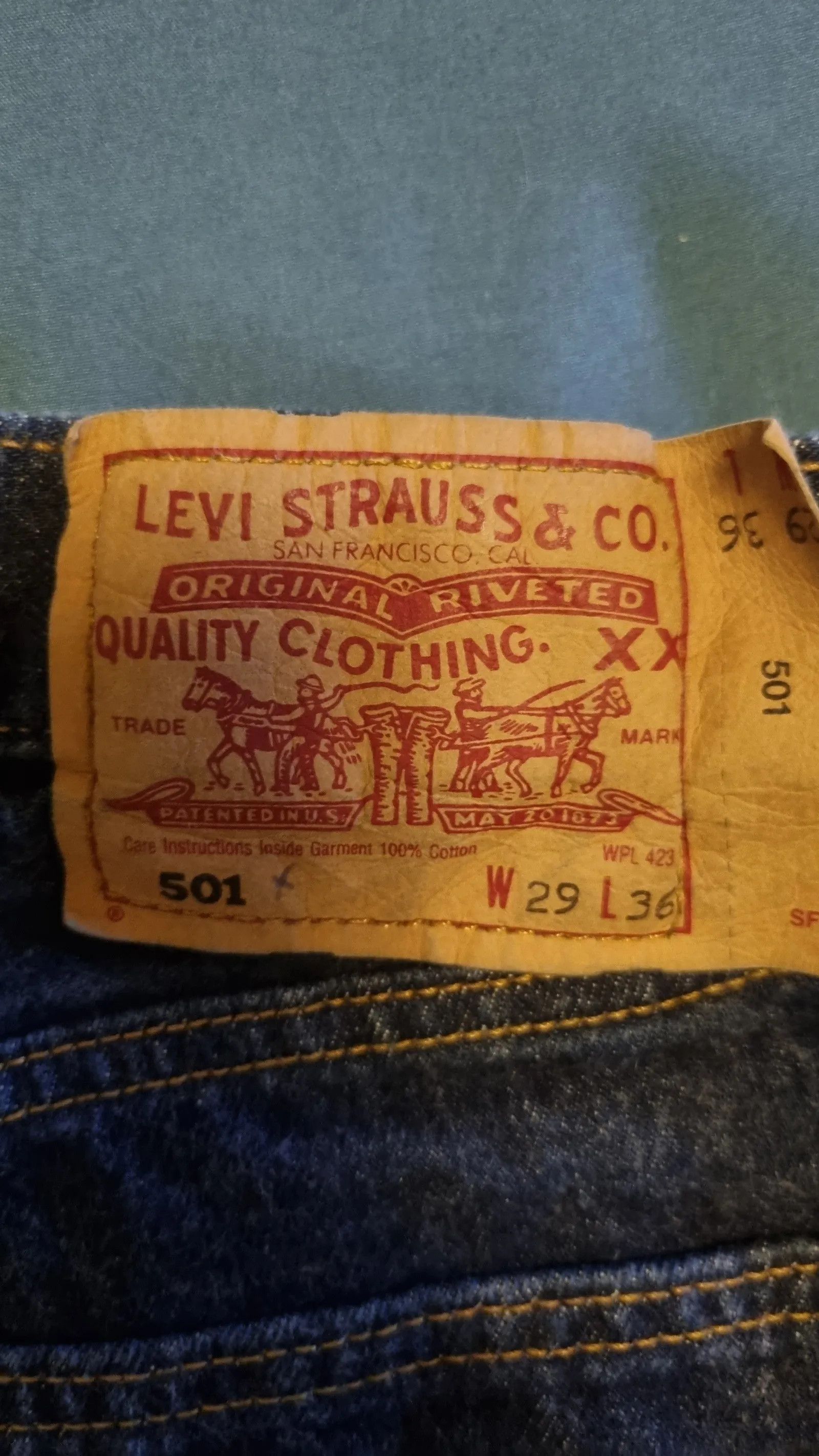 Levi's Levi's 501 Jeans Size 29" - 2 Thumbnail