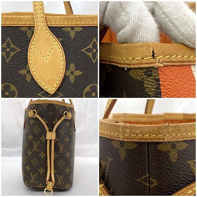Louis Vuitton LOUIS VUITTON Tote Bag Brown Cotton Size ONE SIZE - 3 Thumbnail