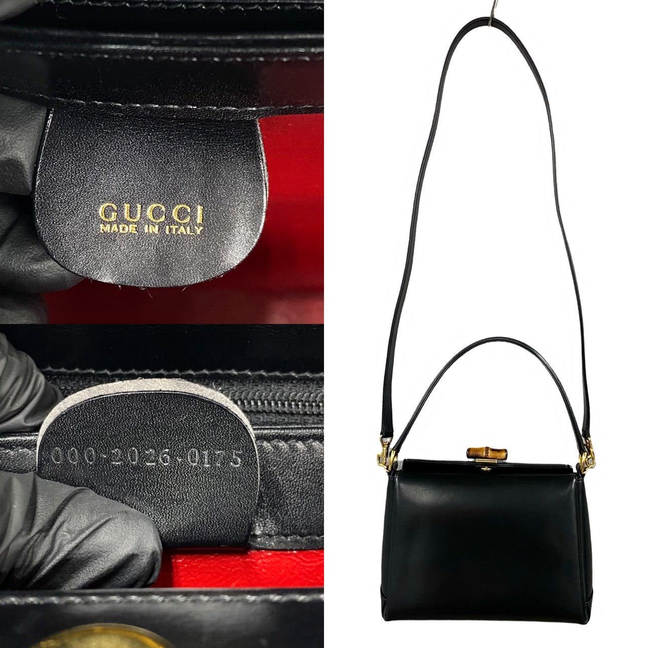 Gucci Gucci Shoulder Bag Black Leather Size ONE SIZE - 3 Thumbnail