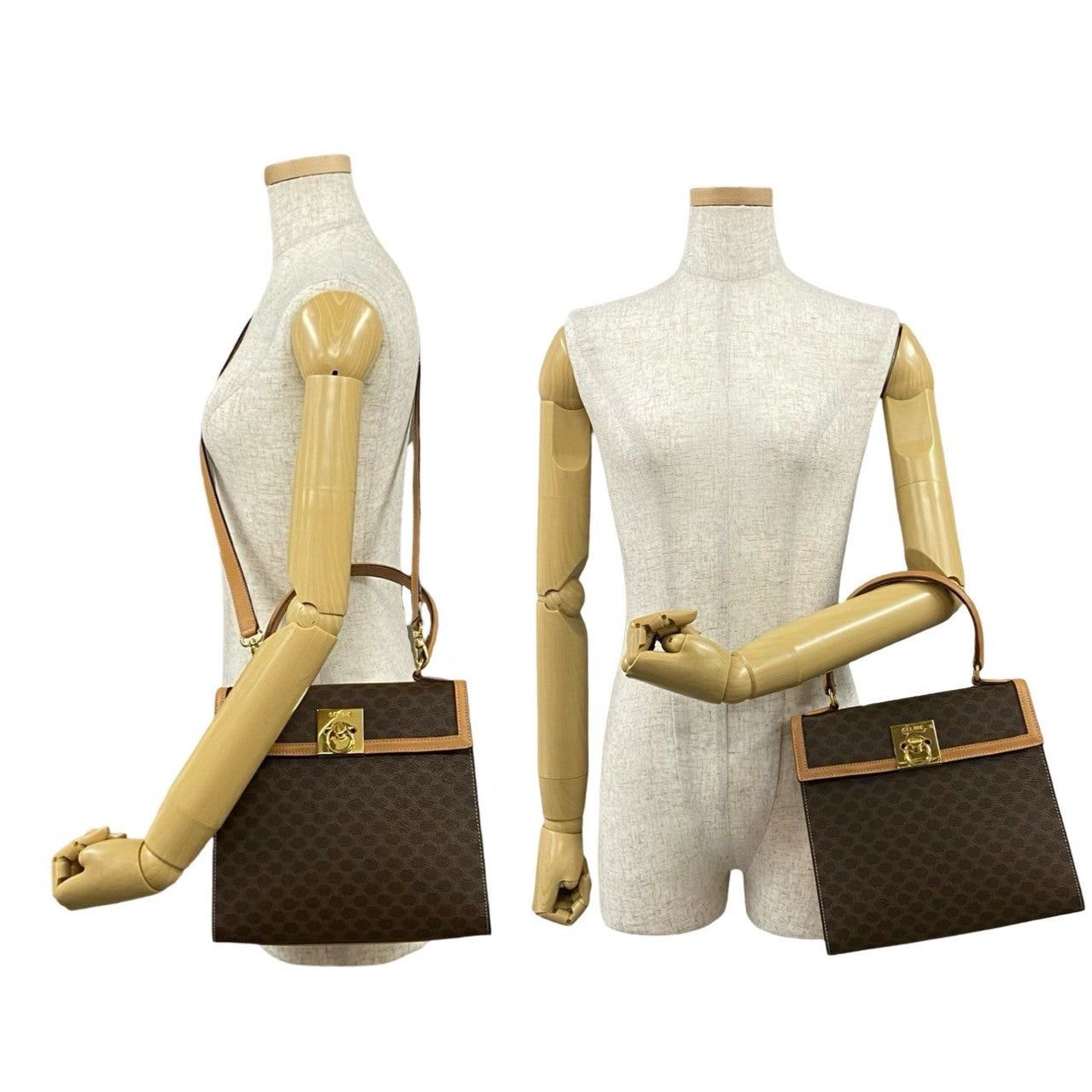 Celine Celine Shoulder Bag Brown Leather Size ONE SIZE - 2 Thumbnail