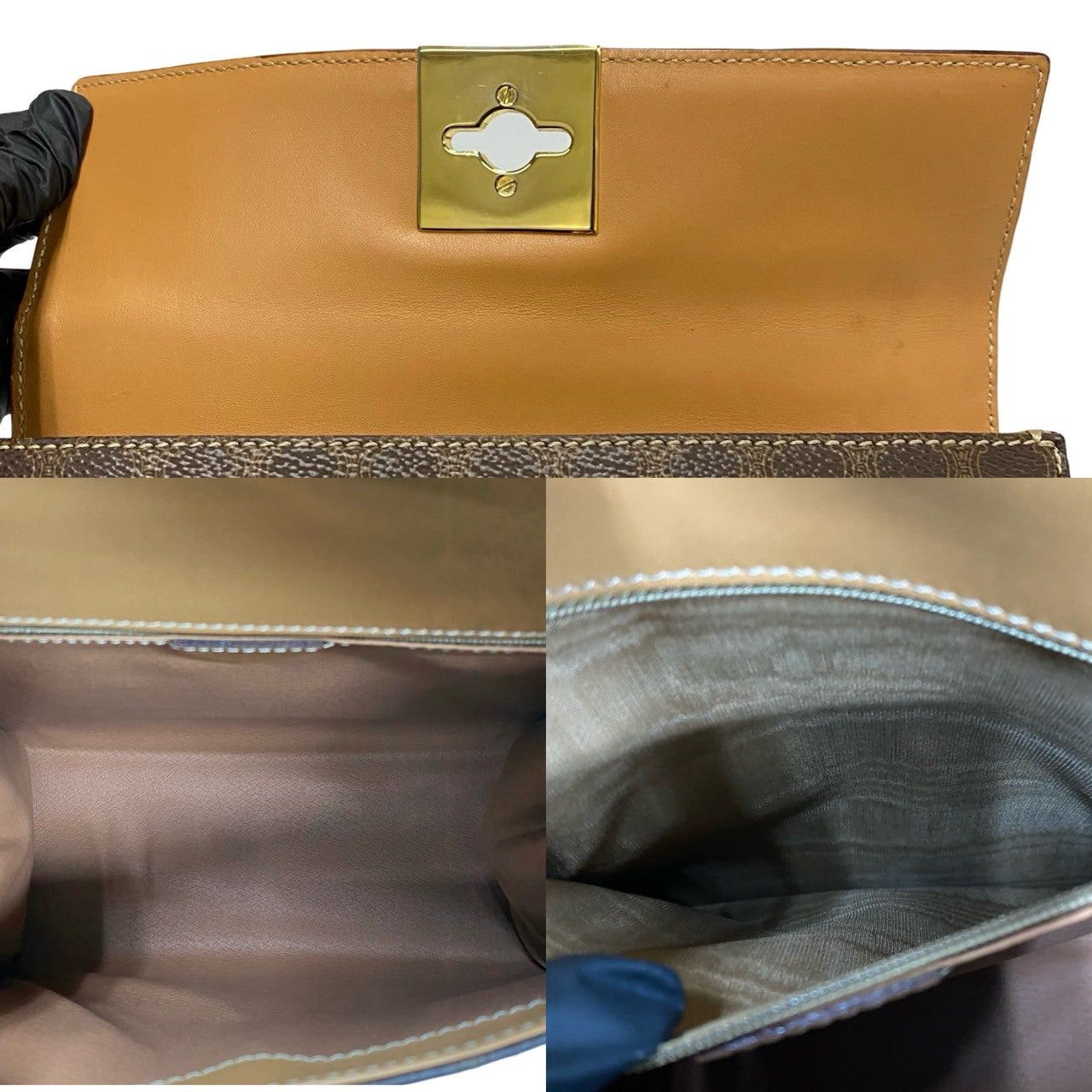 Celine Celine Shoulder Bag Brown Leather Size ONE SIZE - 8 Thumbnail
