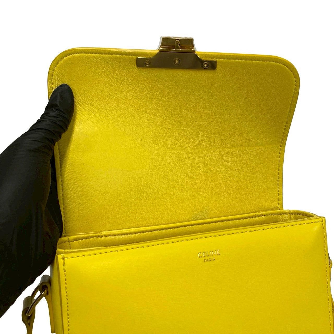 Celine Celine Shoulder Bag Yellow Leather Size ONE SIZE - 8 Thumbnail
