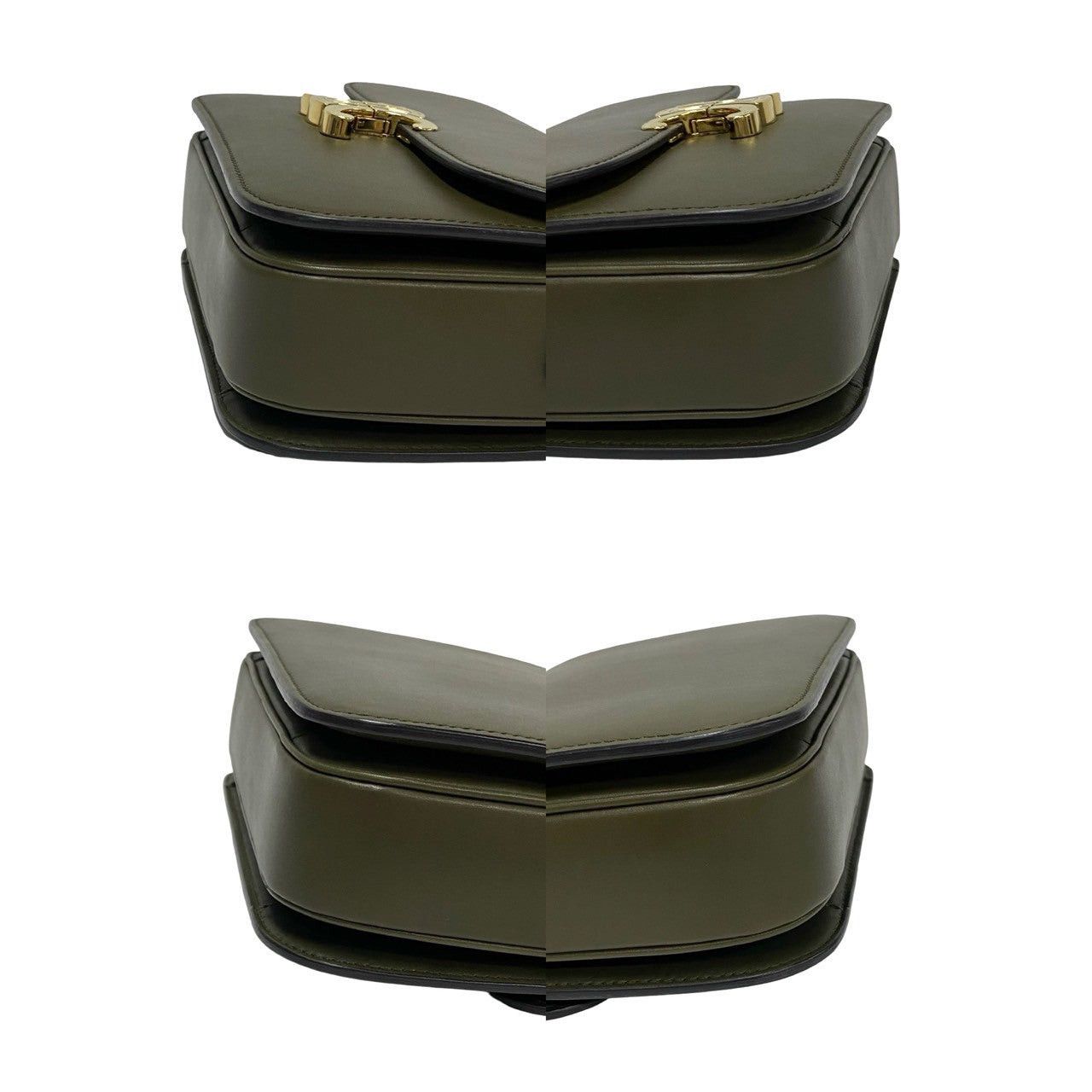 Celine Celine Shoulder Bag Green Leather Size ONE SIZE - 7 Thumbnail