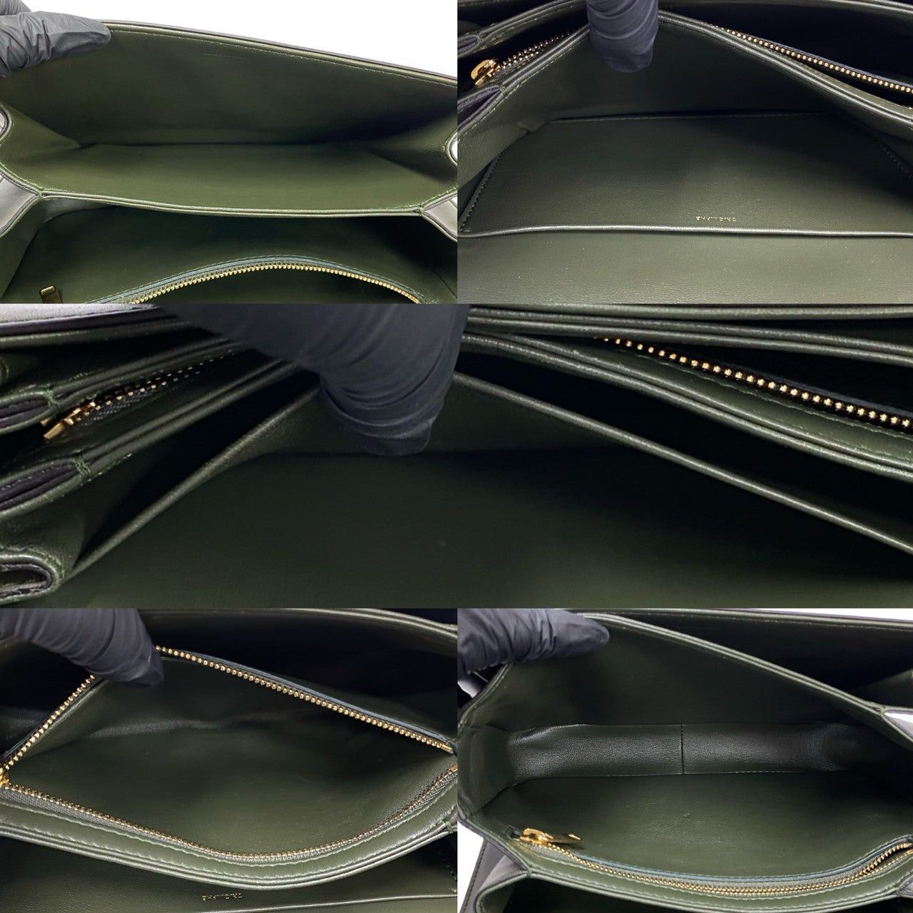 Celine Celine Shoulder Bag Green Leather Size ONE SIZE - 9 Thumbnail