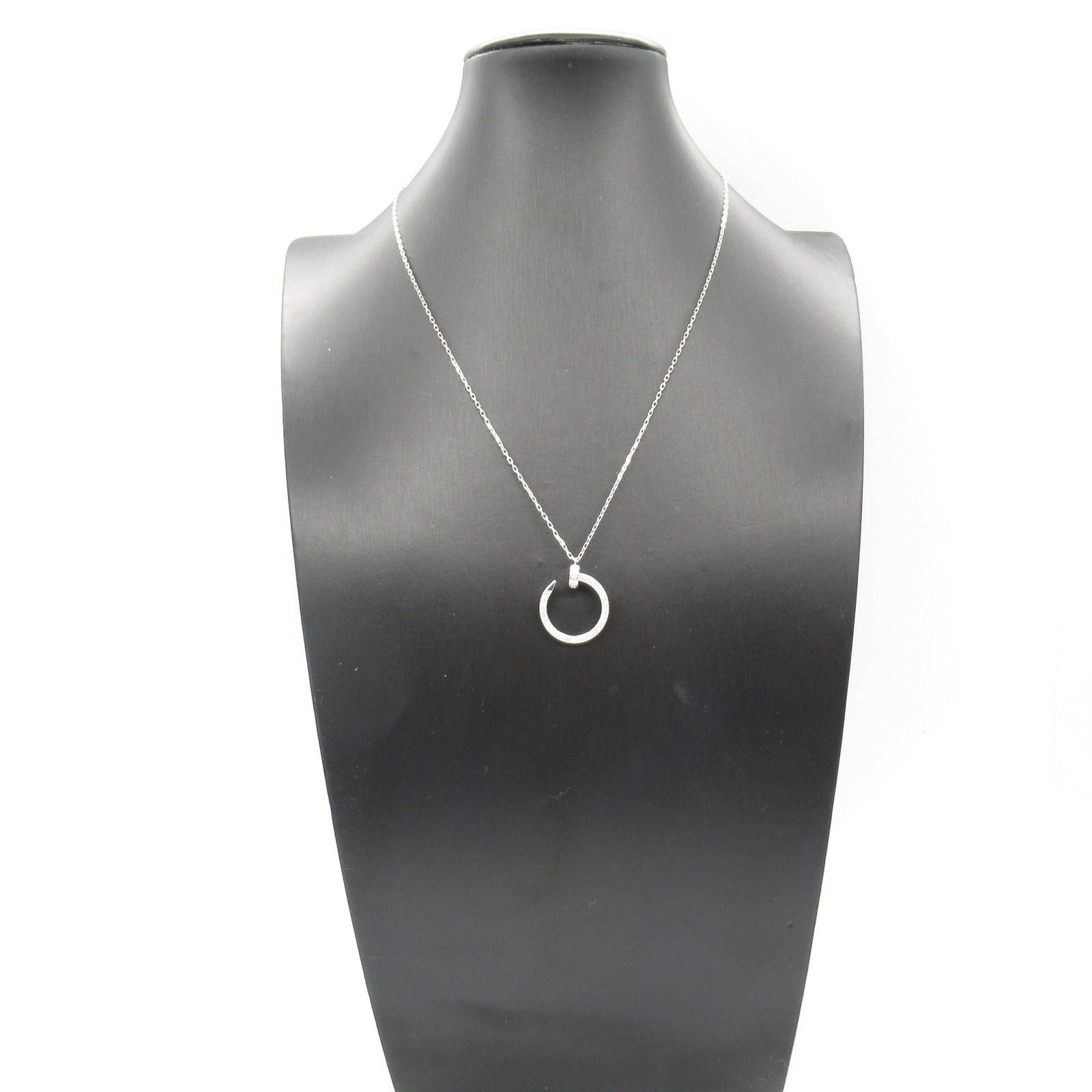 Cartier Cartier Juste Un Clou Necklace Diamond K18Wg (White Gold) Clear Size ONE SIZE - 6 Thumbnail