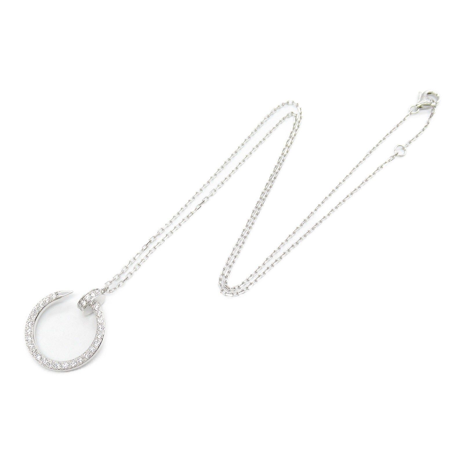 Cartier Cartier Juste Un Clou Necklace Diamond K18Wg (White Gold) Clear Size ONE SIZE - 3 Thumbnail