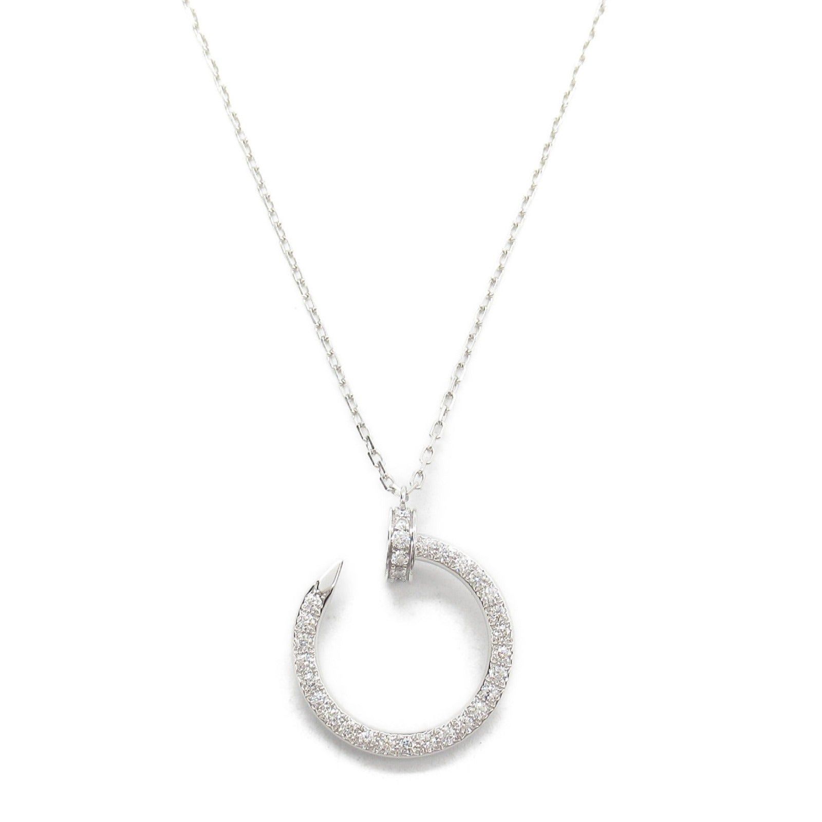 Cartier Cartier Juste Un Clou Necklace Diamond K18Wg (White Gold) Clear Size ONE SIZE - 2 Thumbnail