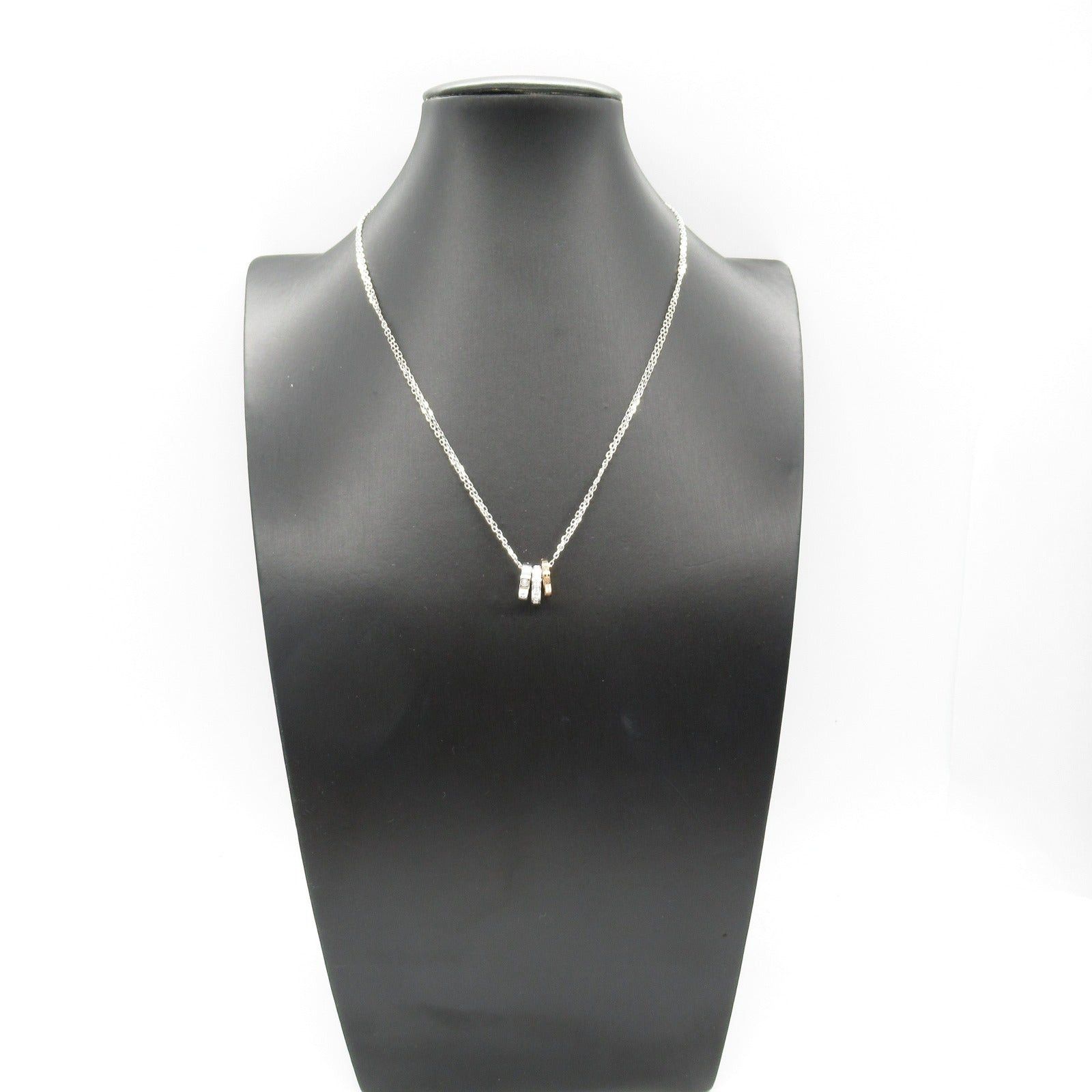 Cartier Cartier Love Necklace Three Hoops Diamond K18Wg (White Gold) K18Pg (Pink Clear Size ONE SIZE - 10 Thumbnail