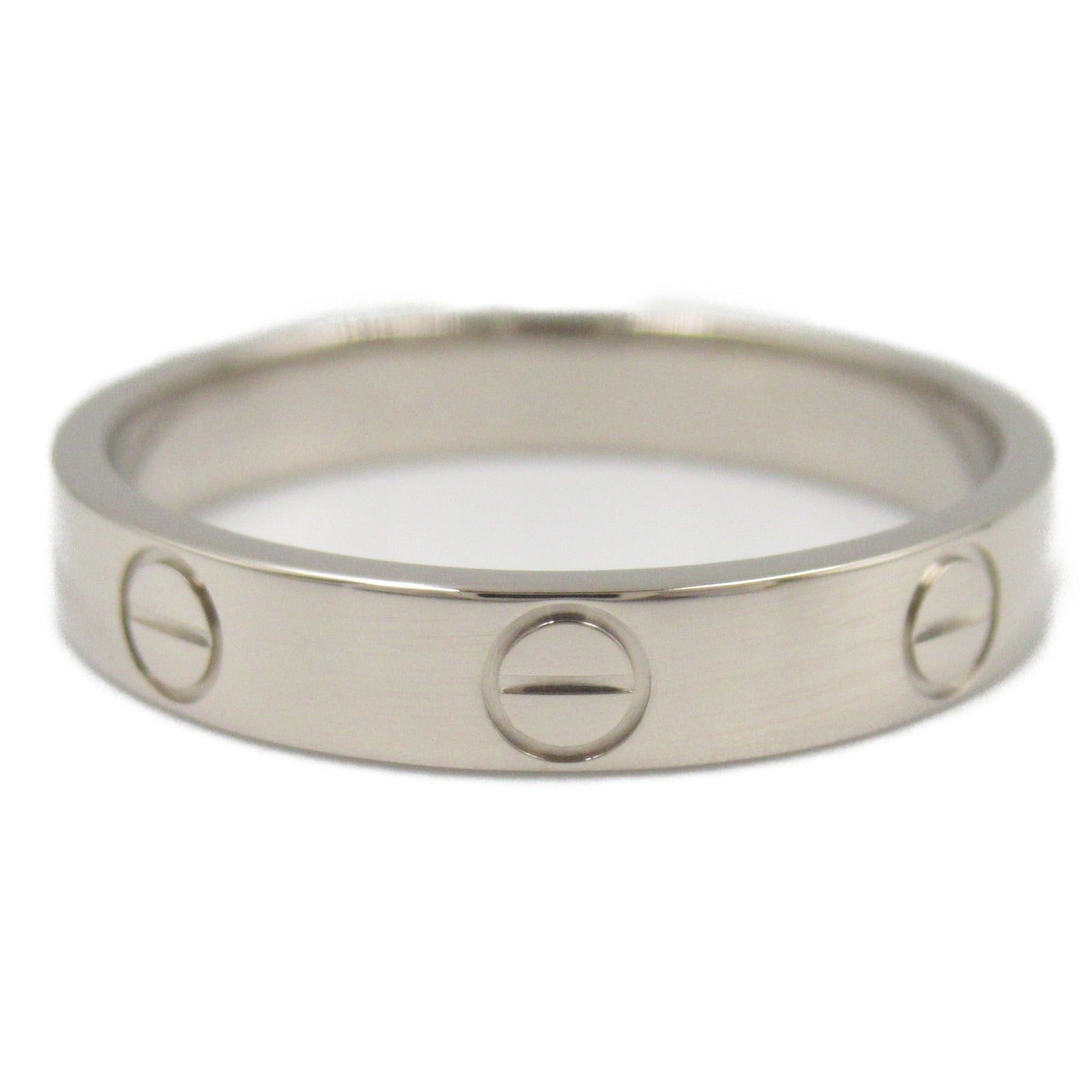Cartier Cartier Mini Love Ring K18Wg (White Gold) Silver Size ONE SIZE - 2 Thumbnail