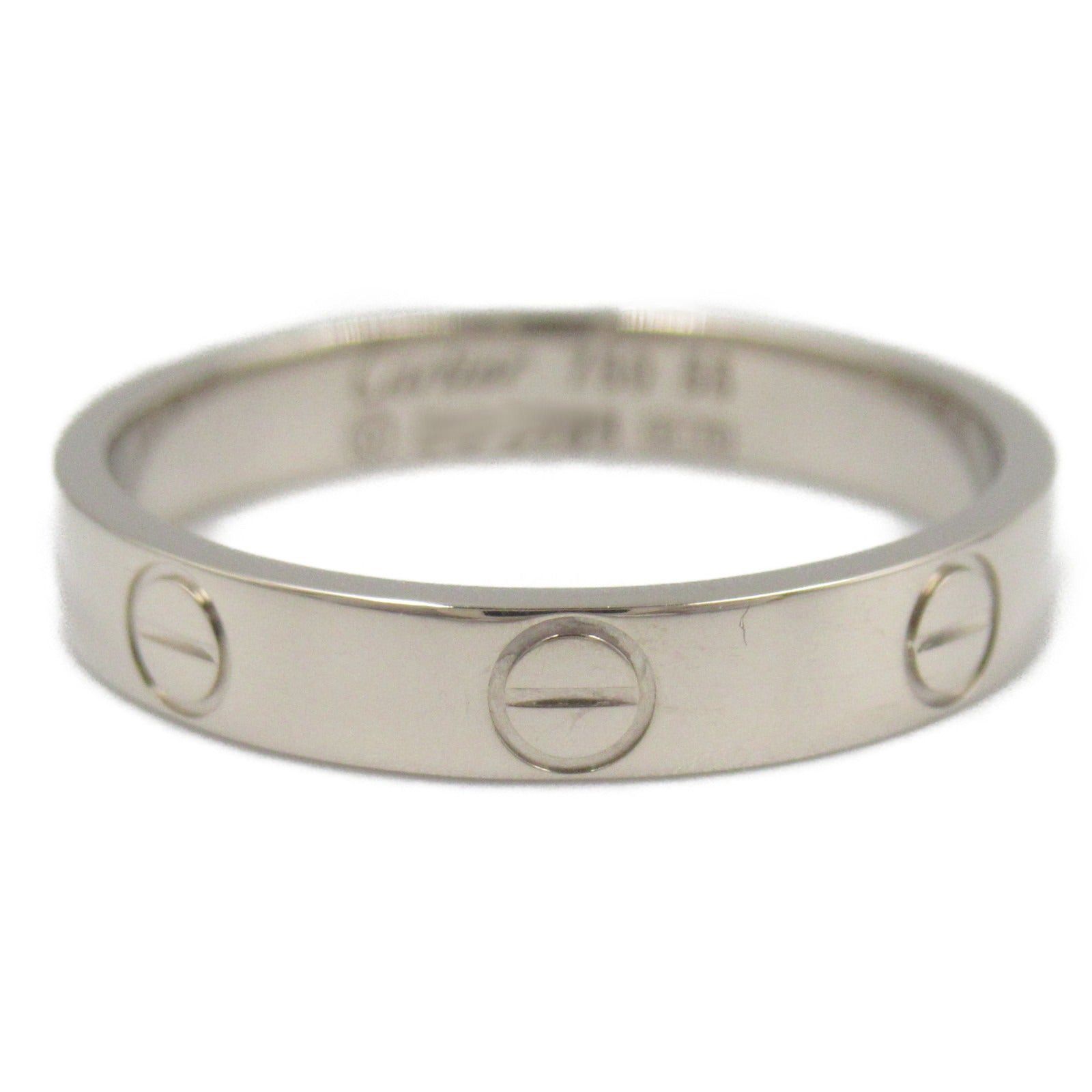 Cartier Cartier Mini Love Ring K18Wg (White Gold) Silver Size ONE SIZE - 3 Thumbnail