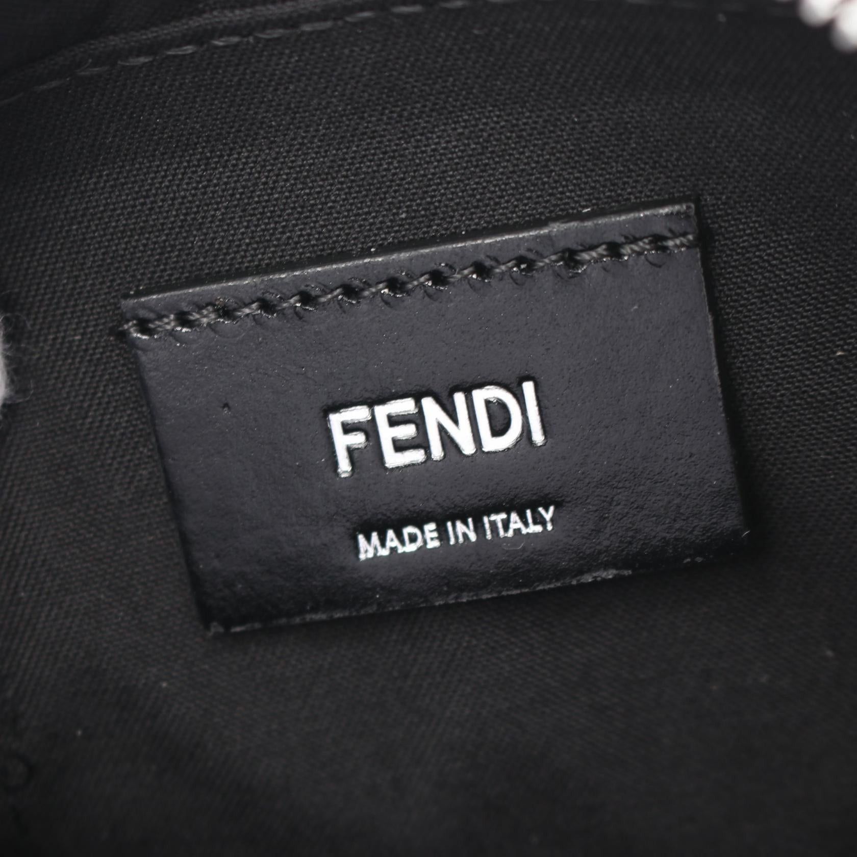 Fendi Fendi Diagonal Camera Case Zucca Shoulder Bag Leather Black Size ONE SIZE - 4 Thumbnail