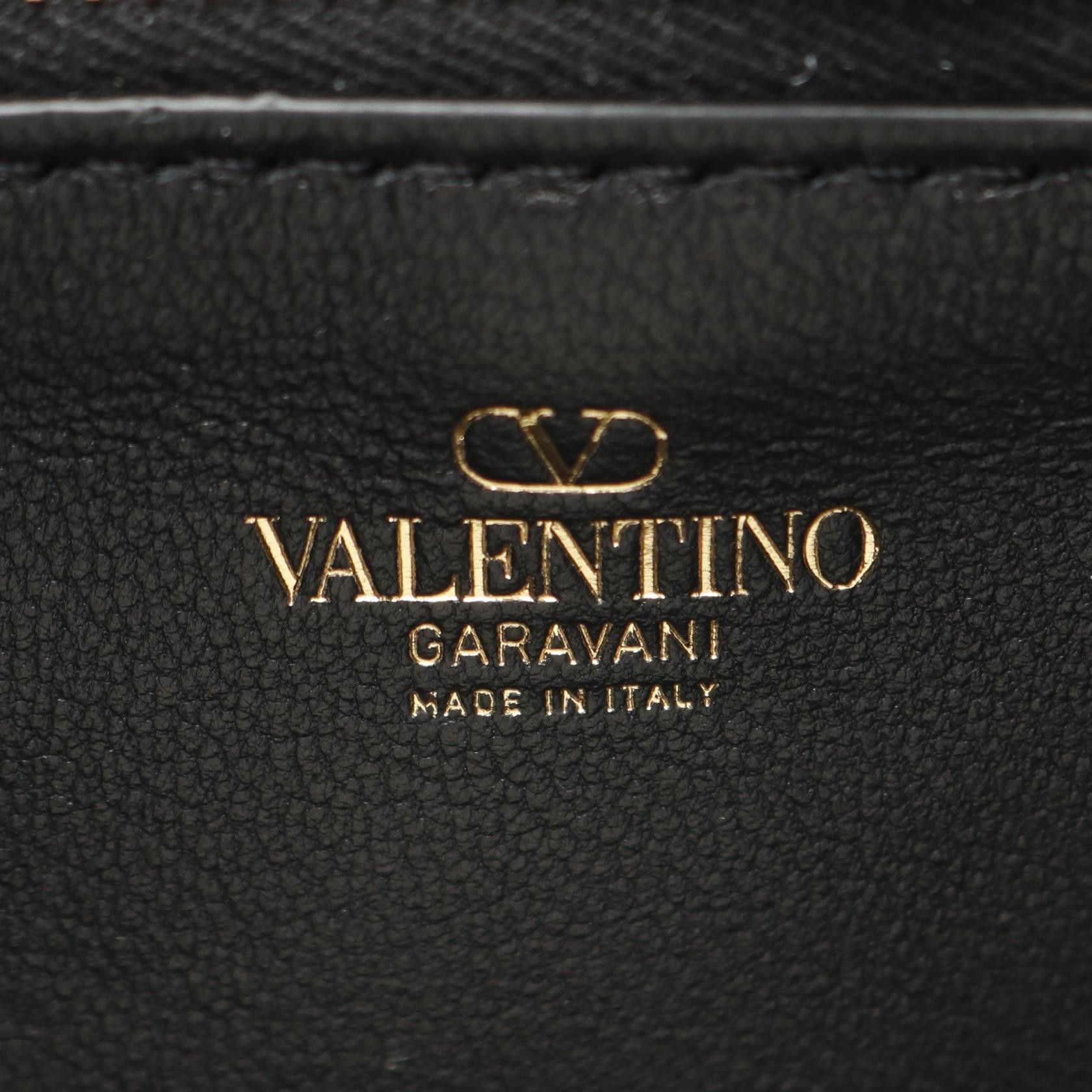 Valentino Valentino V Logo Bucket Shoulder Bag Leather Black Size ONE SIZE - 4 Thumbnail