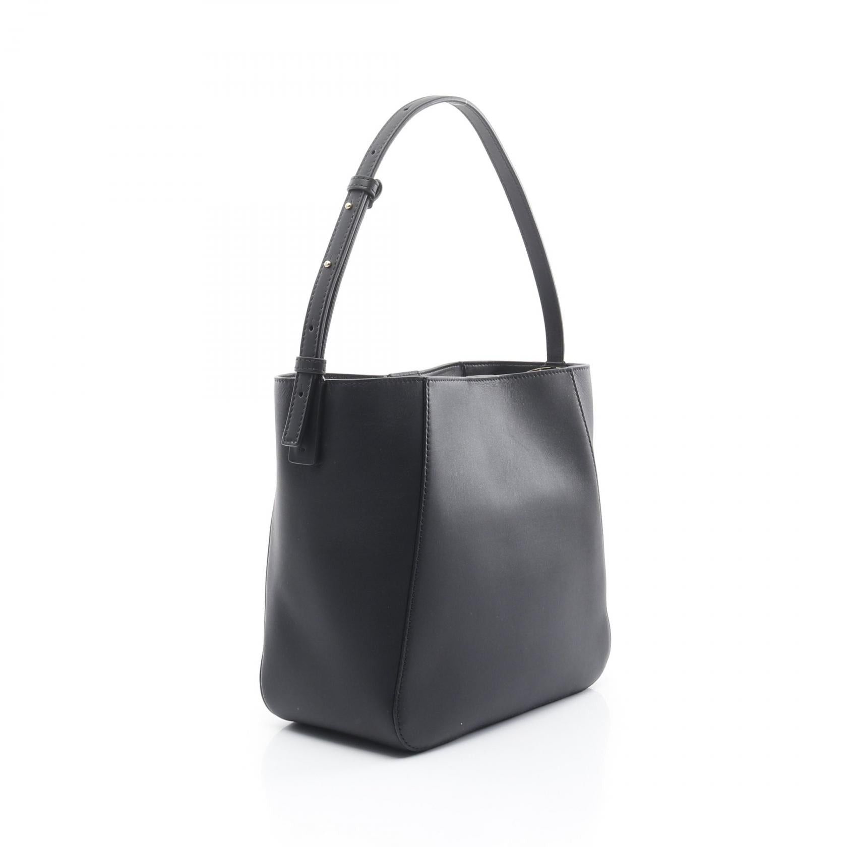 Valentino Valentino V Logo Bucket Shoulder Bag Leather Black Size ONE SIZE - 2 Thumbnail
