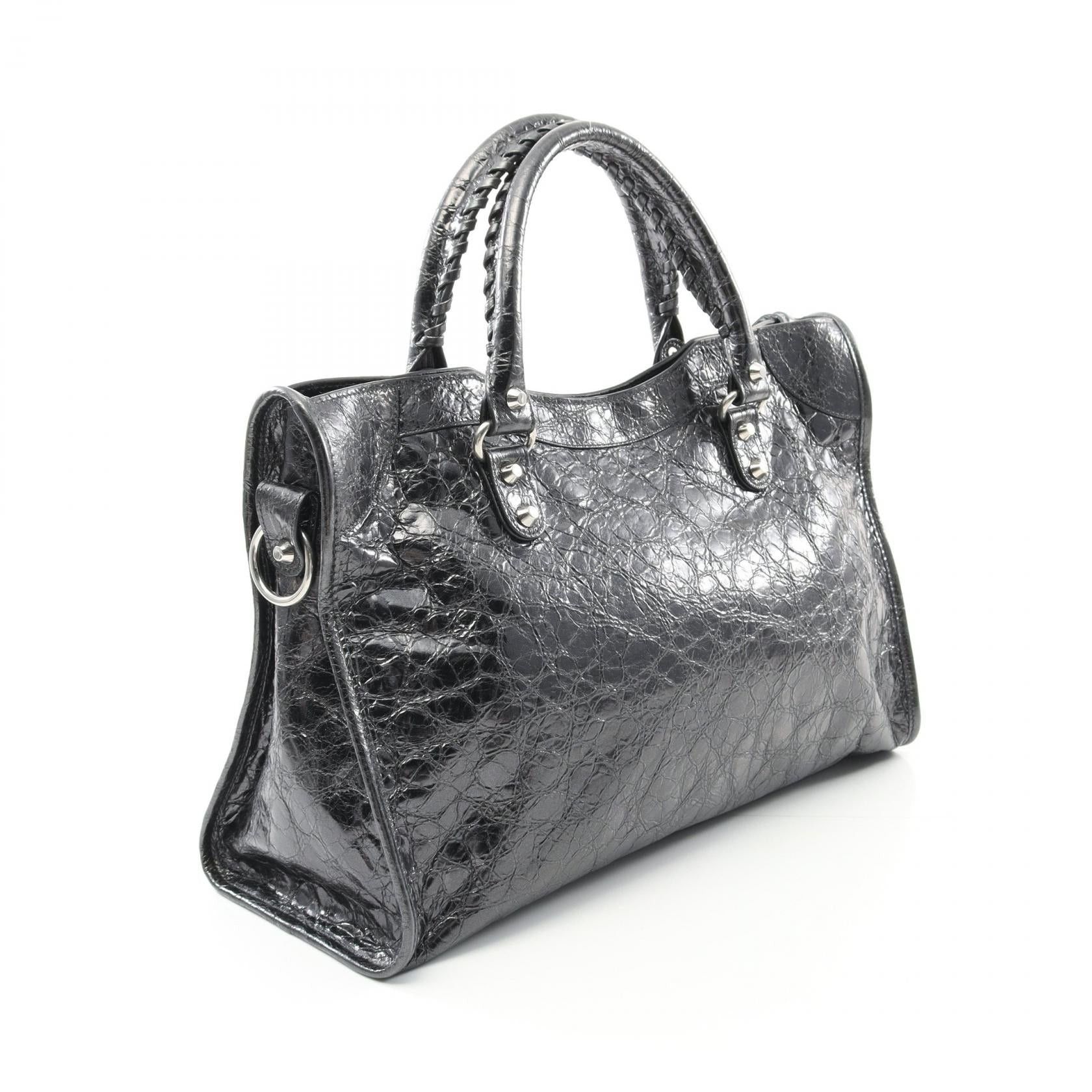 Balenciaga Balenciaga City Medium Handbag Leather Gray Size ONE SIZE - 2 Thumbnail