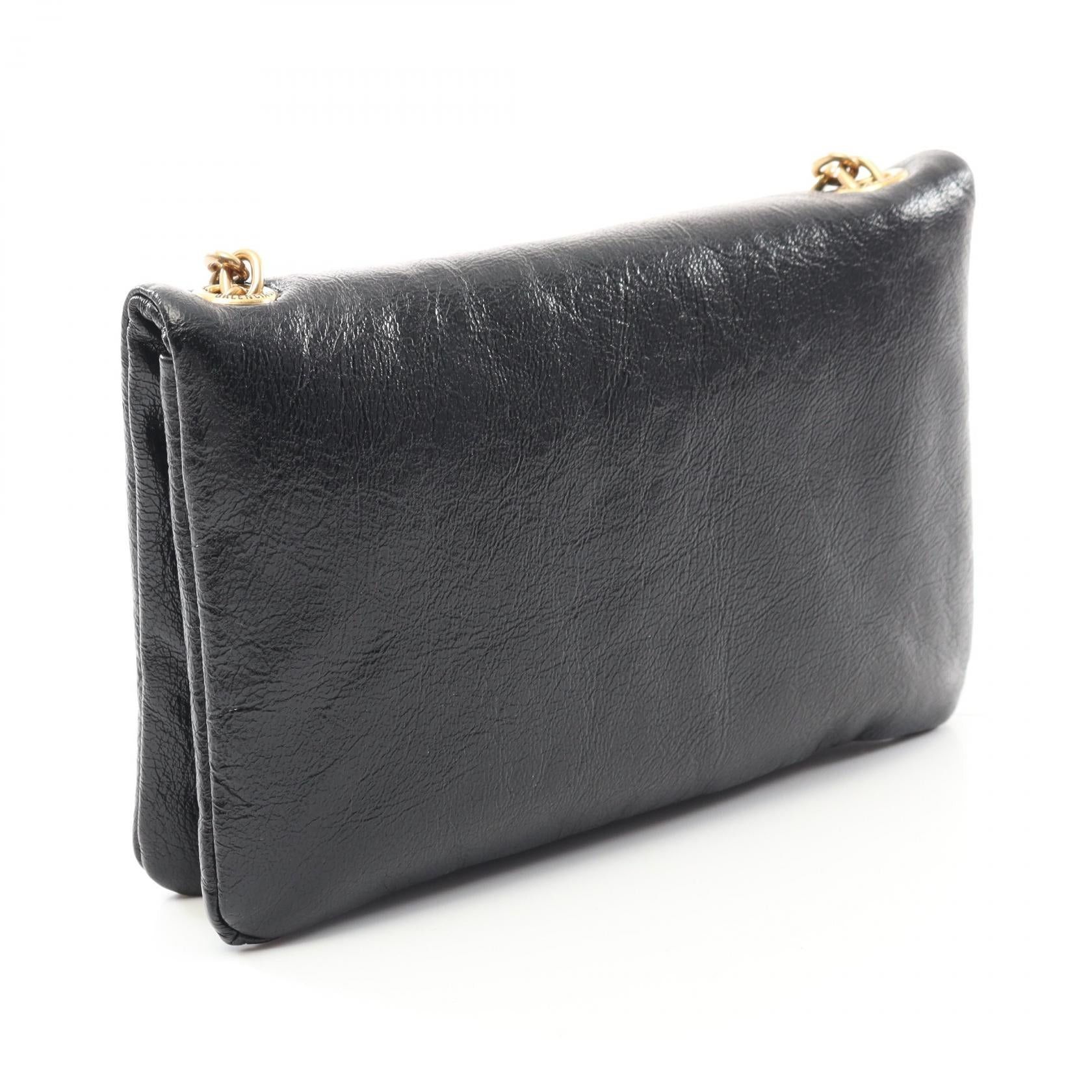Balenciaga Balenciaga Monaco Nano Bag Shoulder Leather Black Size ONE SIZE - 2 Thumbnail