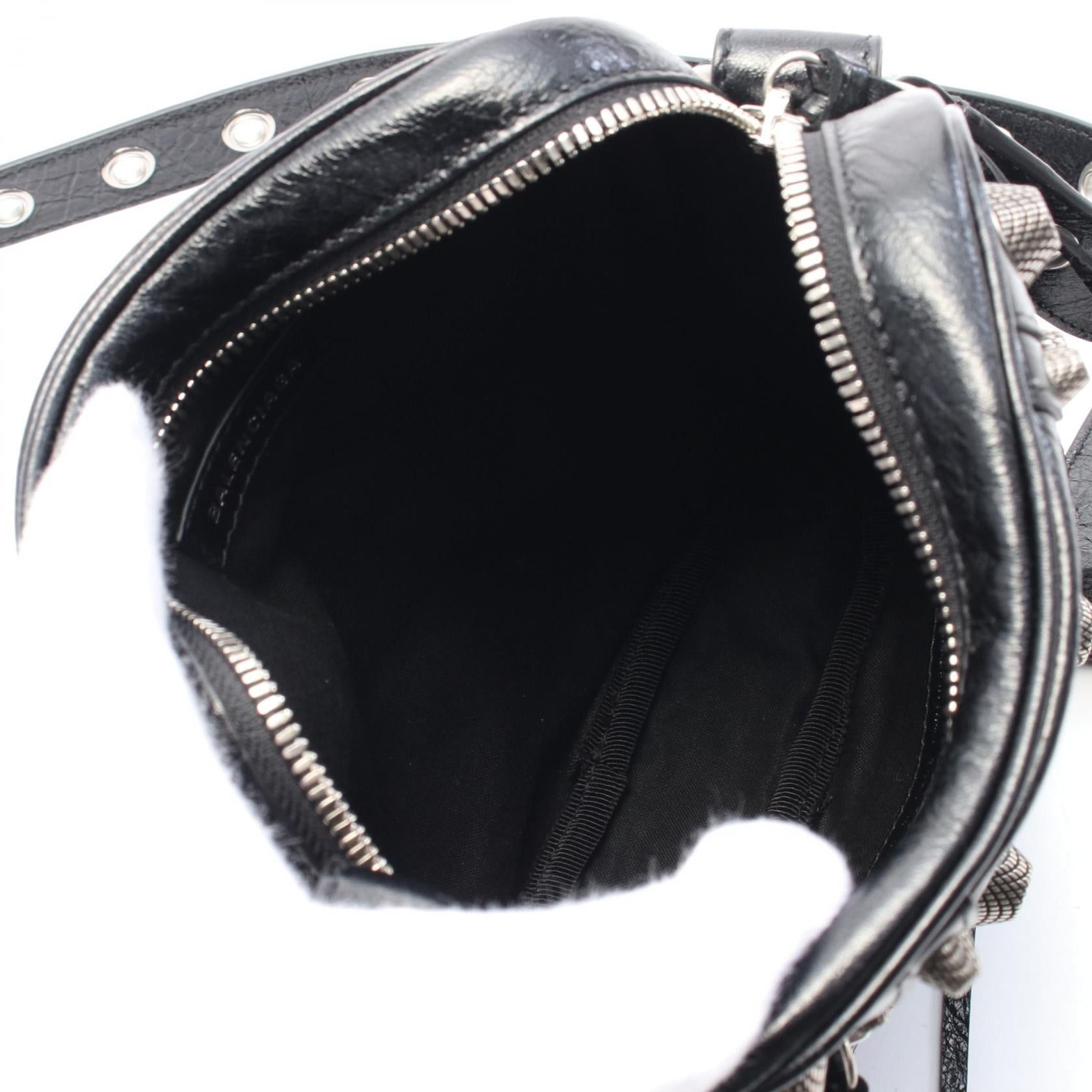 Balenciaga Balenciaga Shoulder Bag Leather Black Size ONE SIZE - 3 Thumbnail