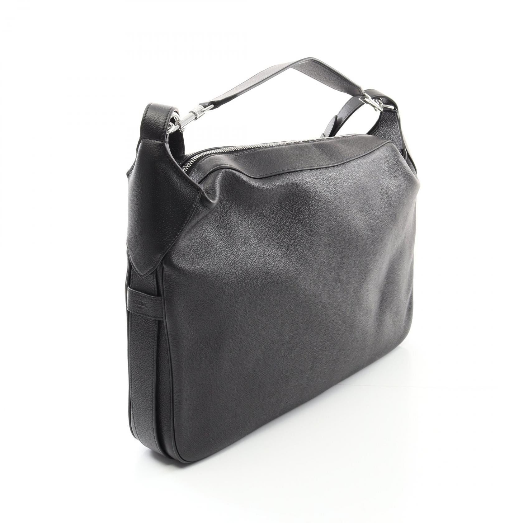 Celine Celine Shoulder Bag Leather Black Size ONE SIZE - 2 Thumbnail