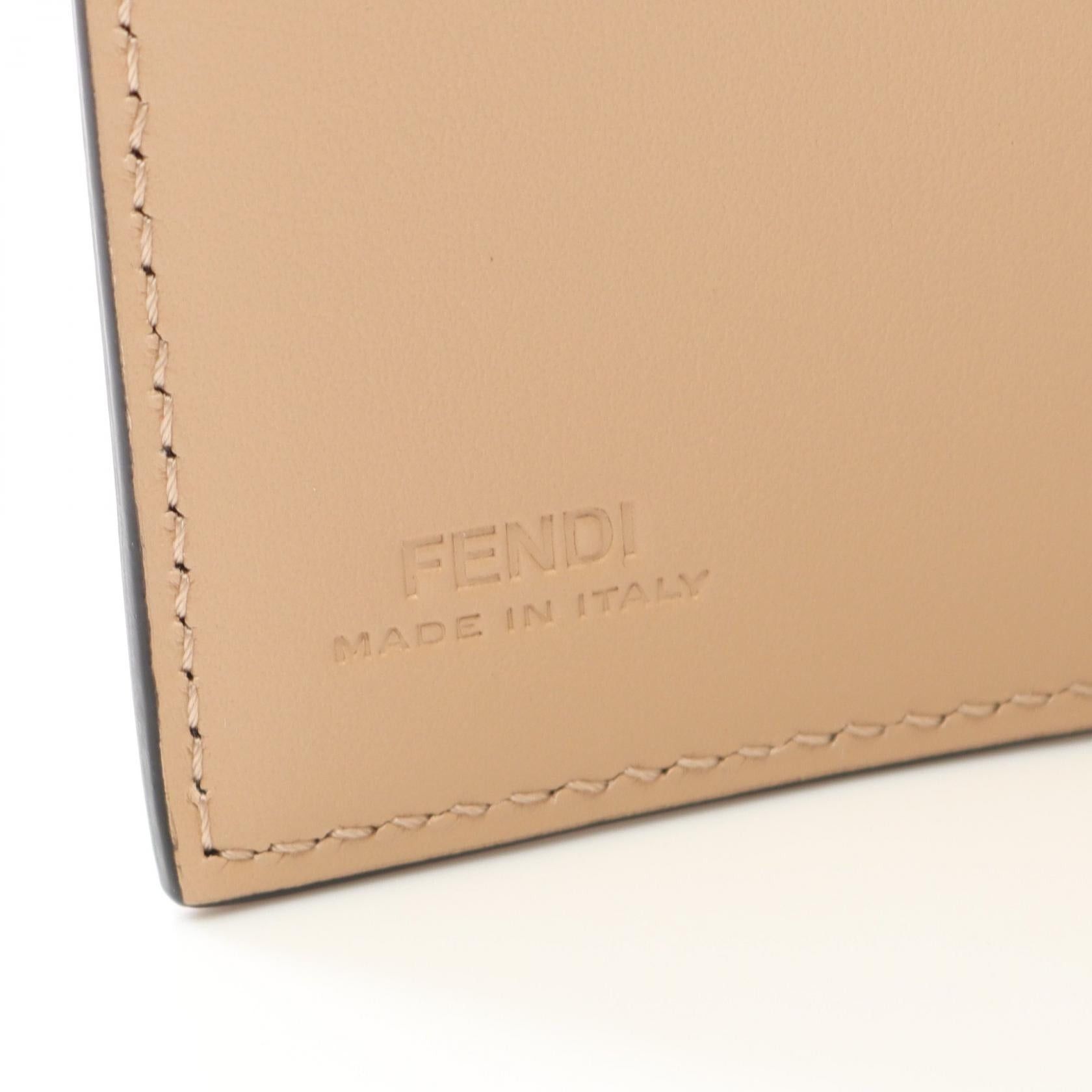 Fendi Fendi Trifold Wallet Coated Canvas Brown Multicolor Size ONE SIZE - 4 Thumbnail