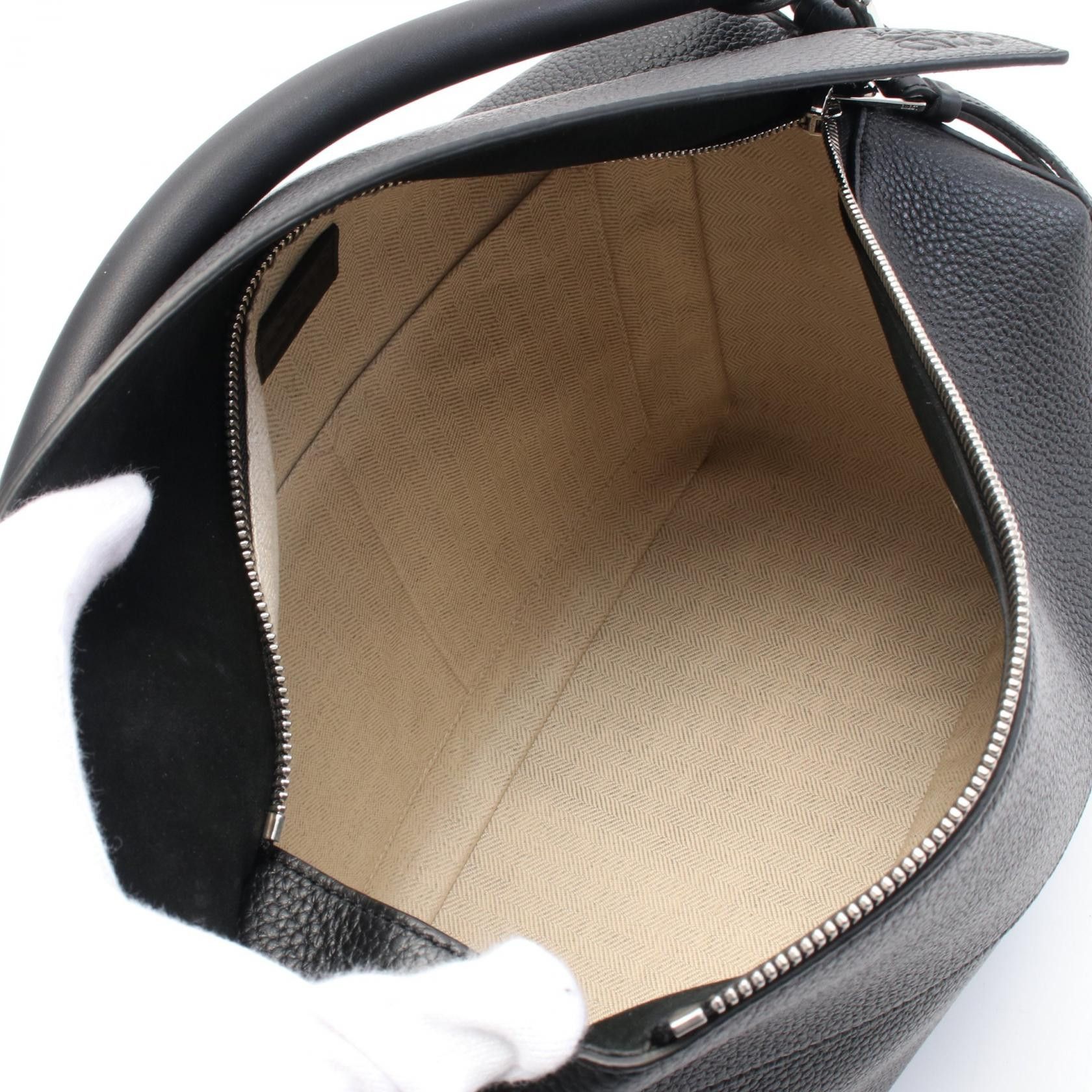 Loewe Loewe Puzzle Edge Large Handbag Leather Black Size ONE SIZE - 3 Thumbnail