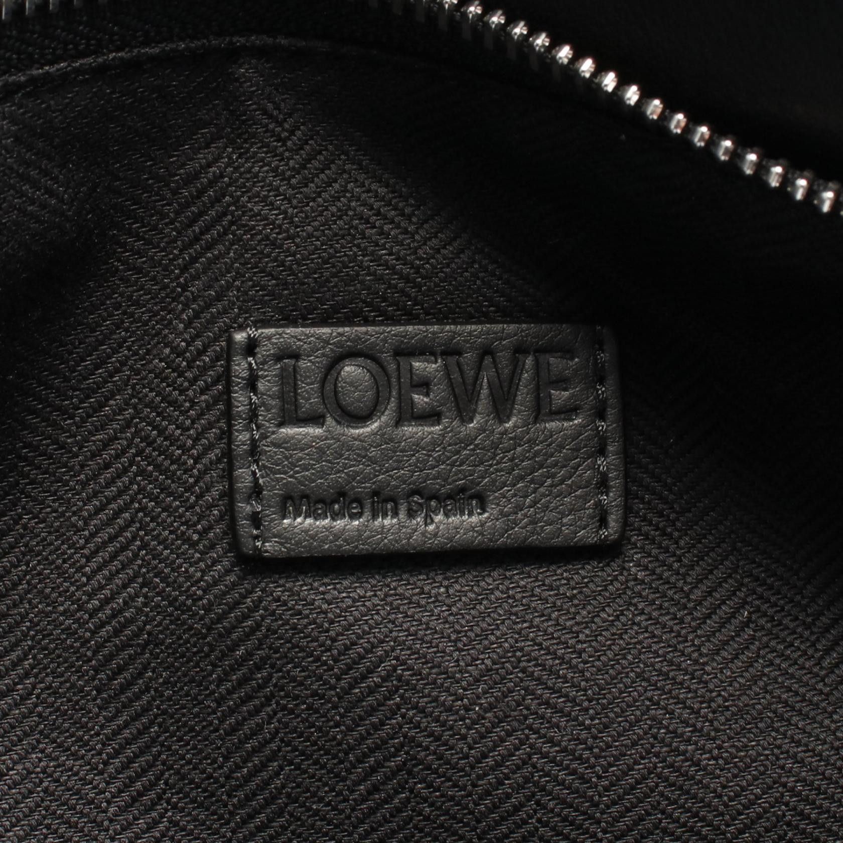 Loewe Loewe Puzzle Small Fanny Pack Waist Bag Leather Black Size ONE SIZE - 4 Thumbnail