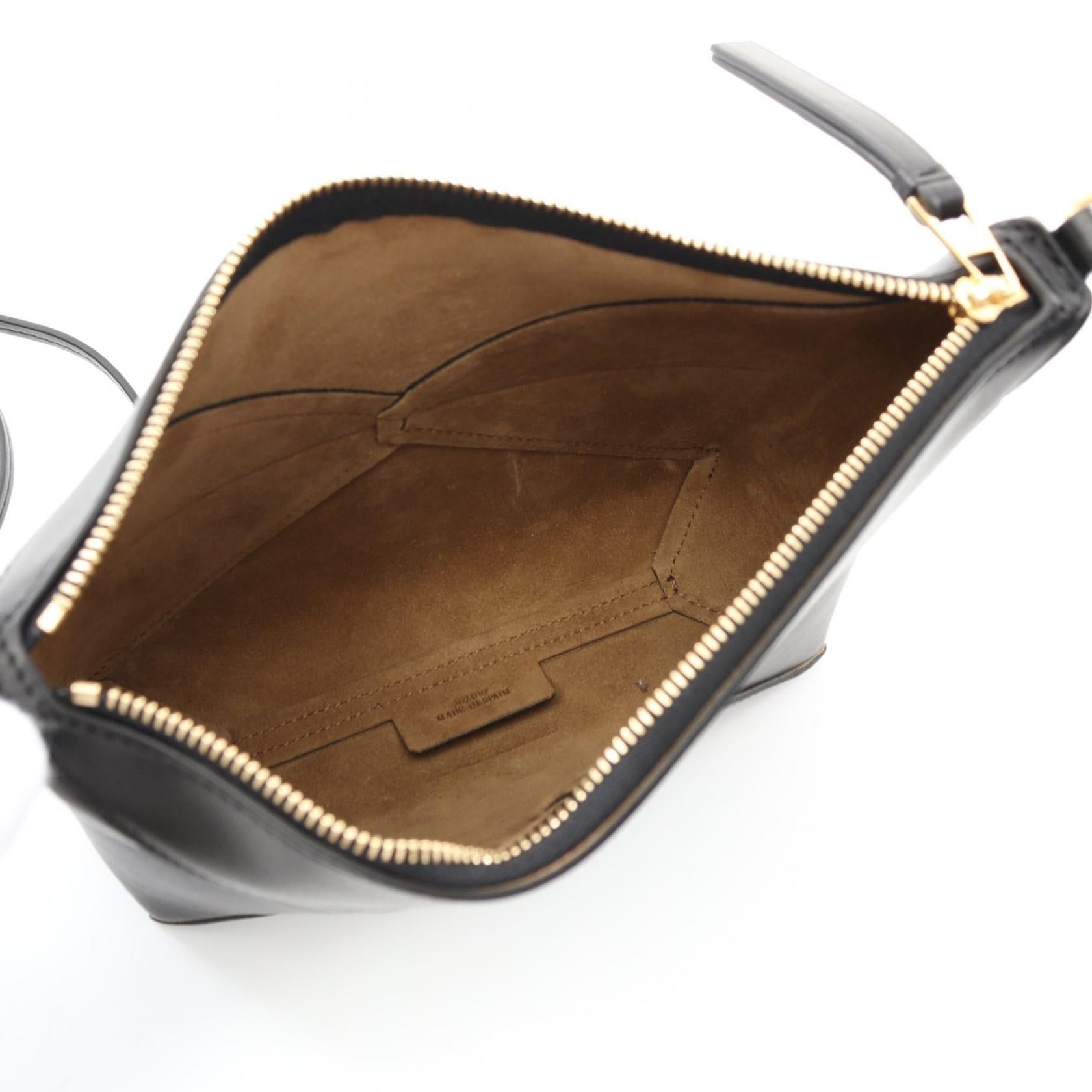Loewe Loewe Puzzle Fold Pouch Clutch Bag Leather Black Size ONE SIZE - 3 Thumbnail