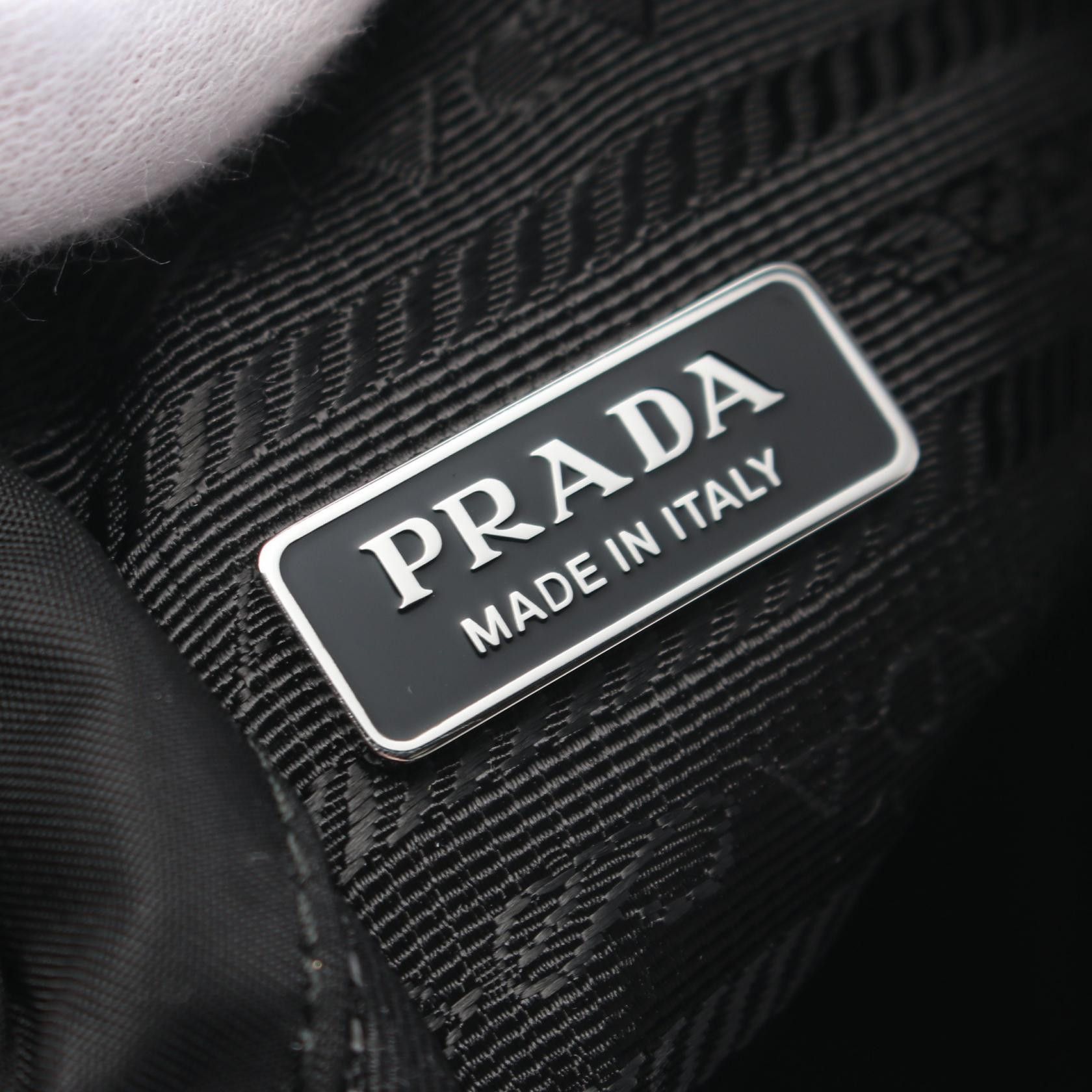 Prada Prada Studs Handbag Nylon Black Size ONE SIZE - 4 Thumbnail