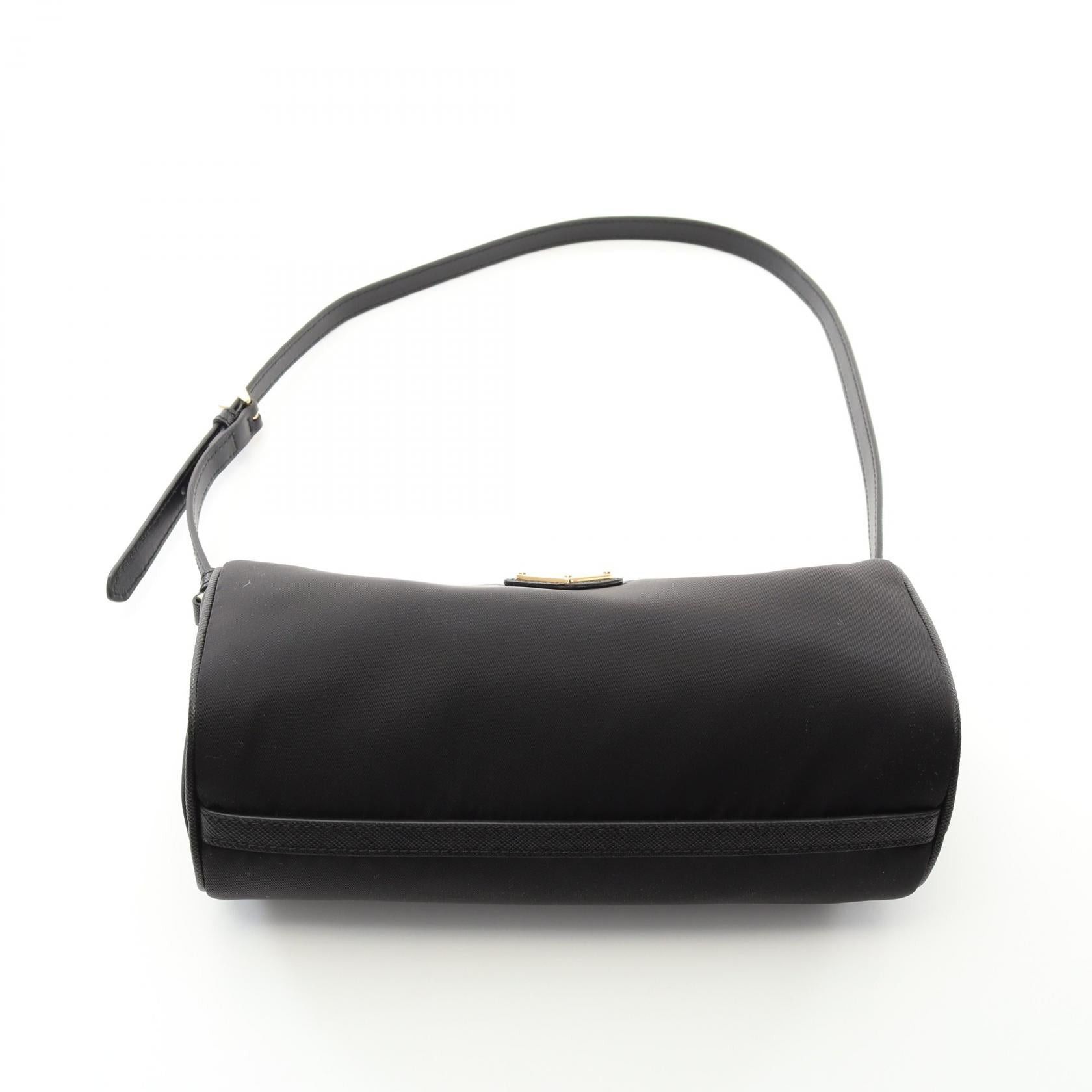 Prada Prada Re-Nylon Pouch Shoulder Bag Nylon Saffiano Leather Black Size ONE SIZE - 8 Thumbnail