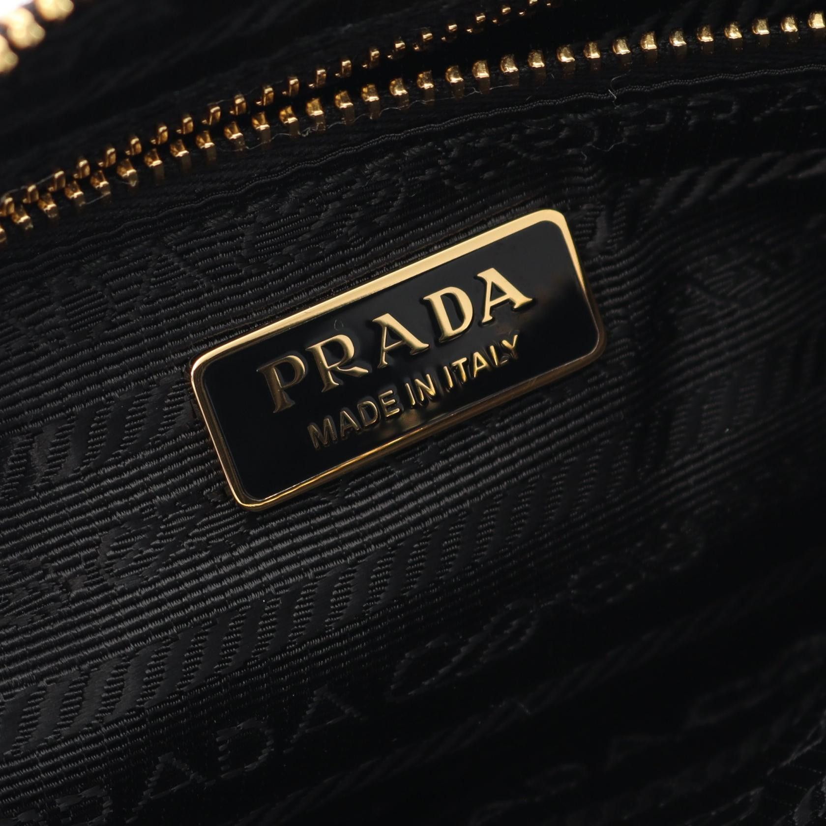 Prada Prada Shoulder Bag Nylon Saffiano Leather Black Size ONE SIZE - 4 Thumbnail