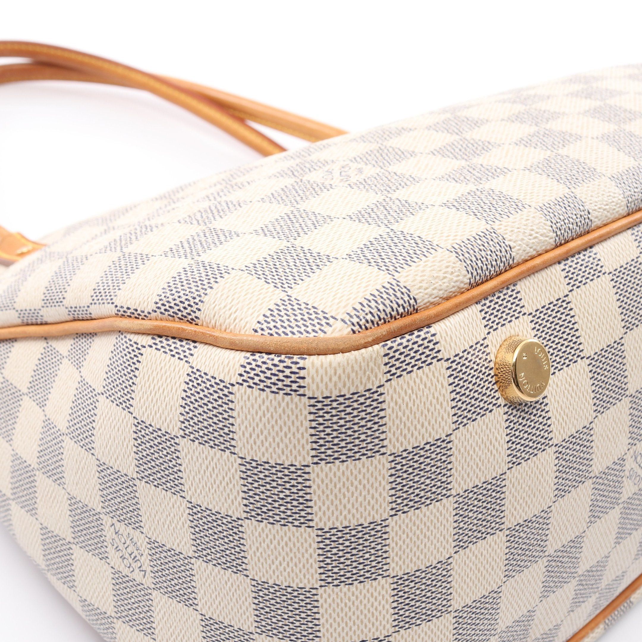 Louis Vuitton Louis Vuitton Figeri Pm Damier Azur Shoulder Bag Leather White Size ONE SIZE - 6 Thumbnail