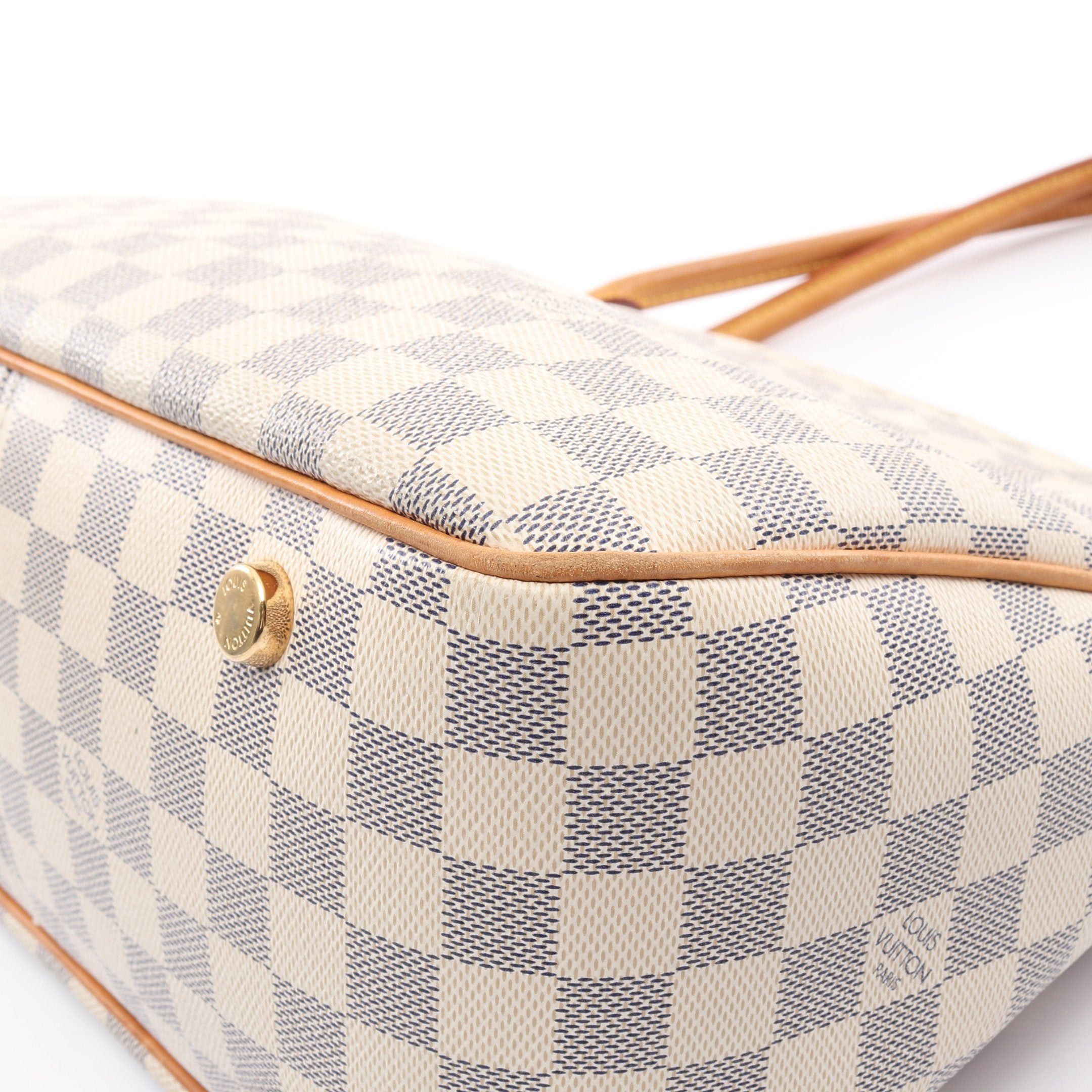 Louis Vuitton Louis Vuitton Figeri Pm Damier Azur Shoulder Bag Leather White Size ONE SIZE - 7 Thumbnail