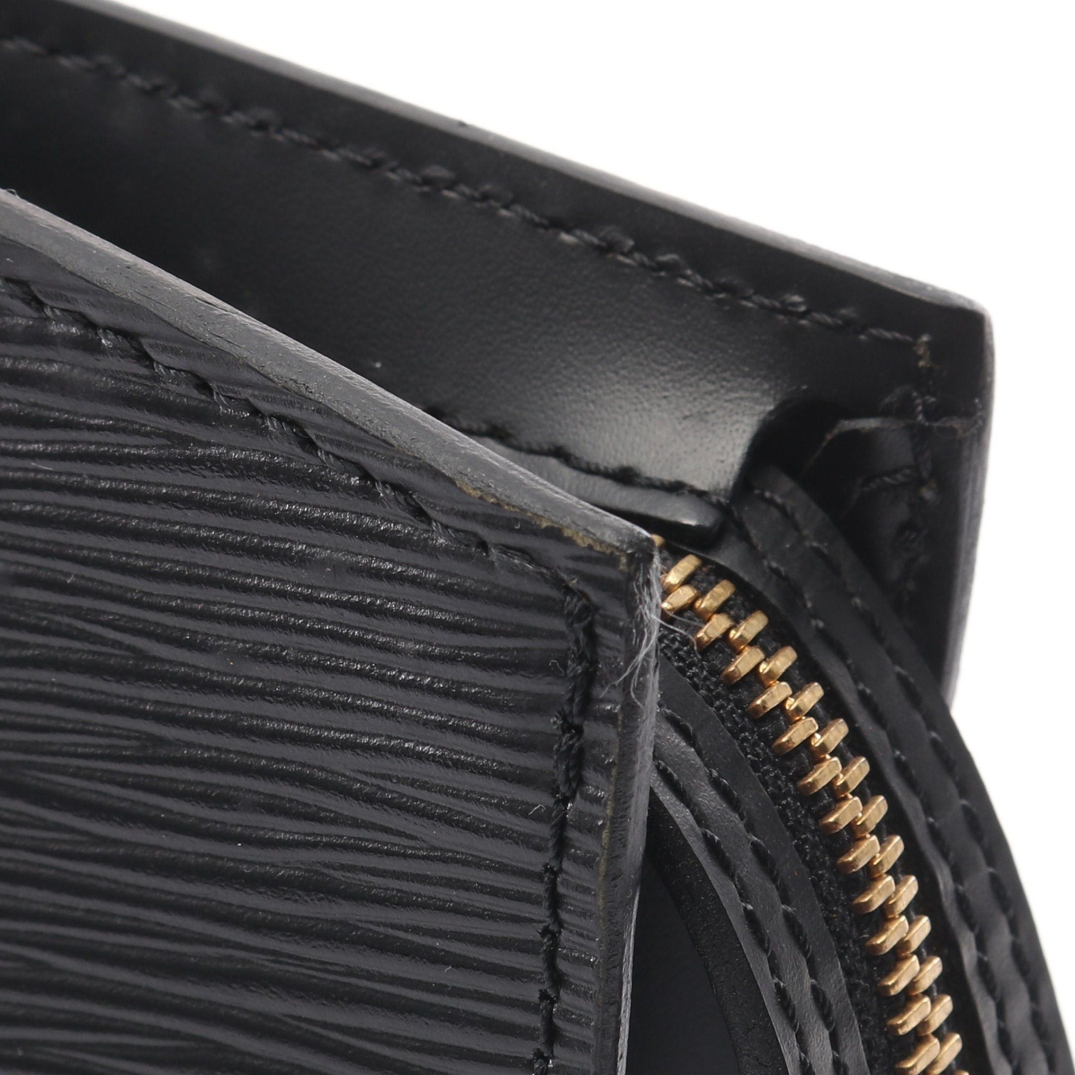 Louis Vuitton Louis Vuitton Saint-Jacques Epi Noir Handbag Leather Black Size ONE SIZE - 9 Thumbnail