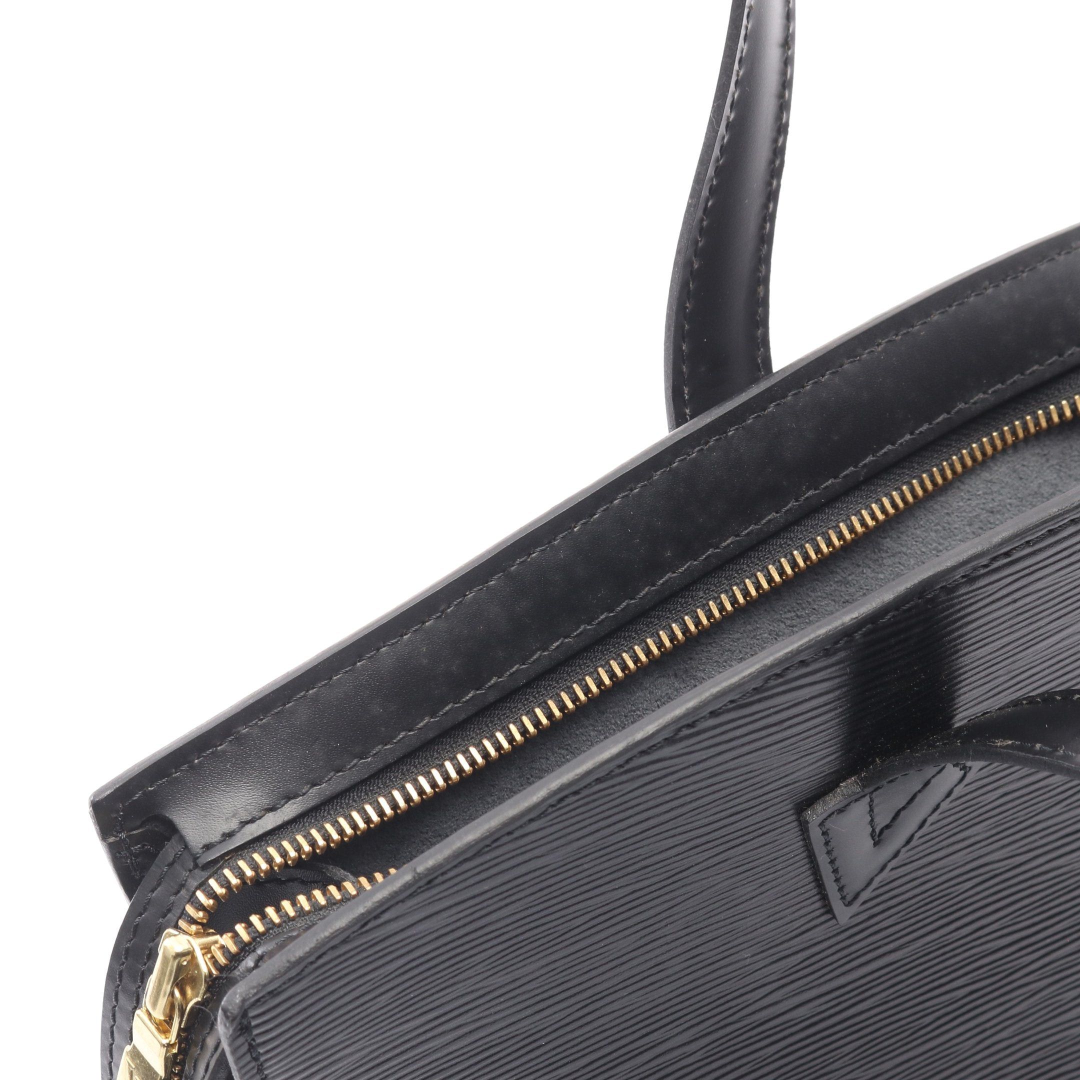 Louis Vuitton Louis Vuitton Saint-Jacques Epi Noir Handbag Leather Black Size ONE SIZE - 11 Thumbnail