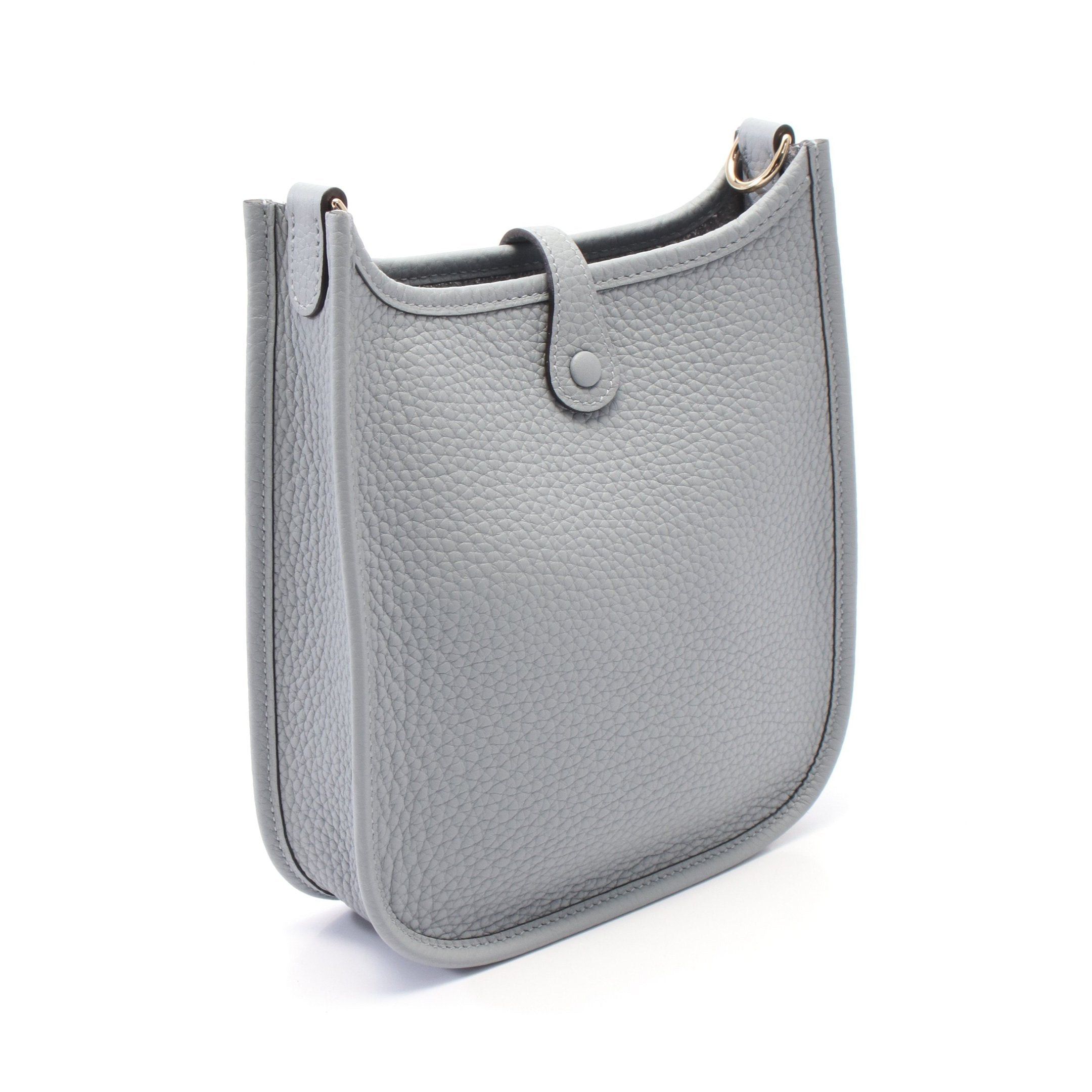 Hermes Hermes Evelyn Tpm Blue Glacier Shoulder Bag Clemence Leather Gray Silver Hardware K Stamp Size ONE SIZE - 2 Thumbnail